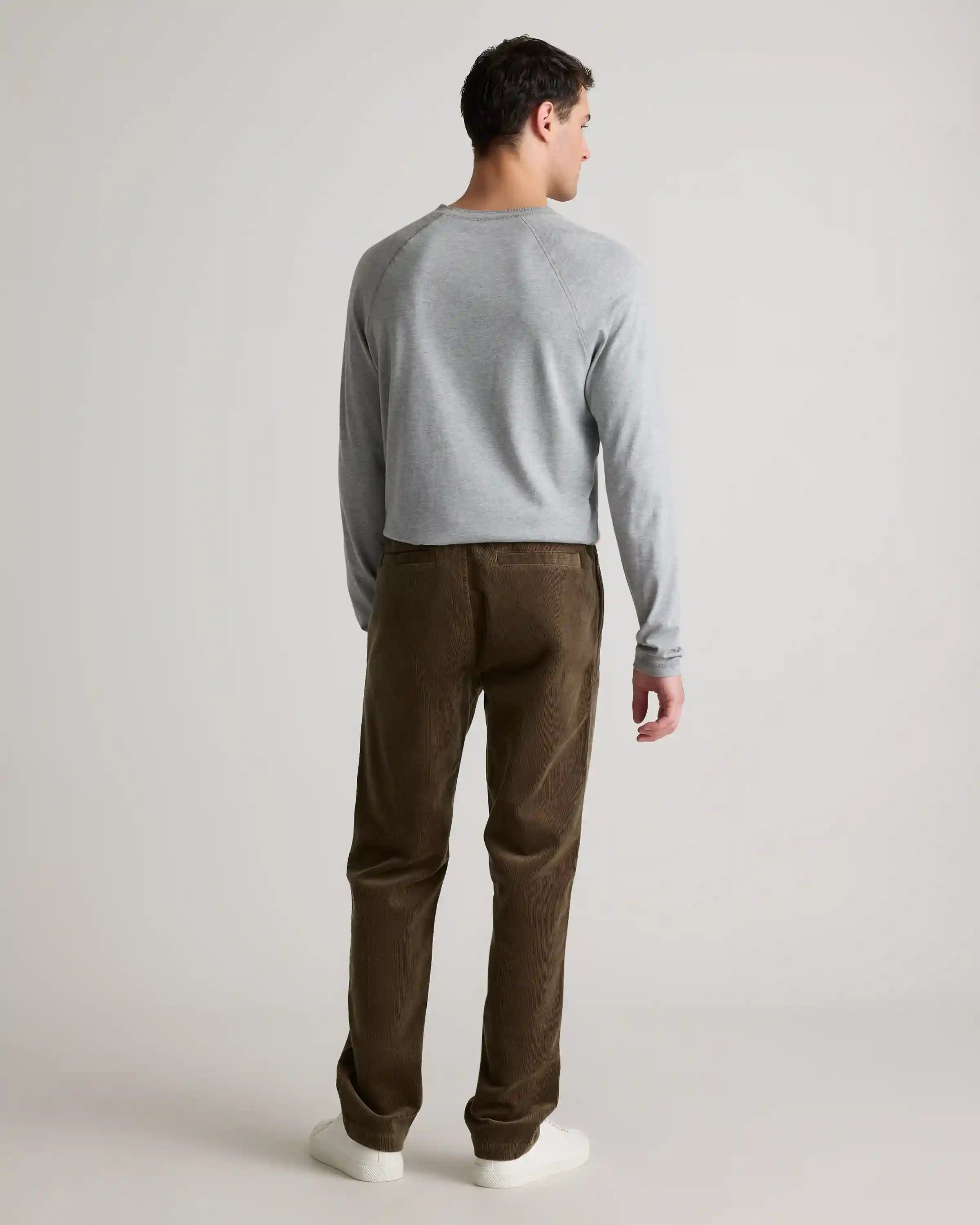 Organic Stretch Corduroy Drawstring Trousers