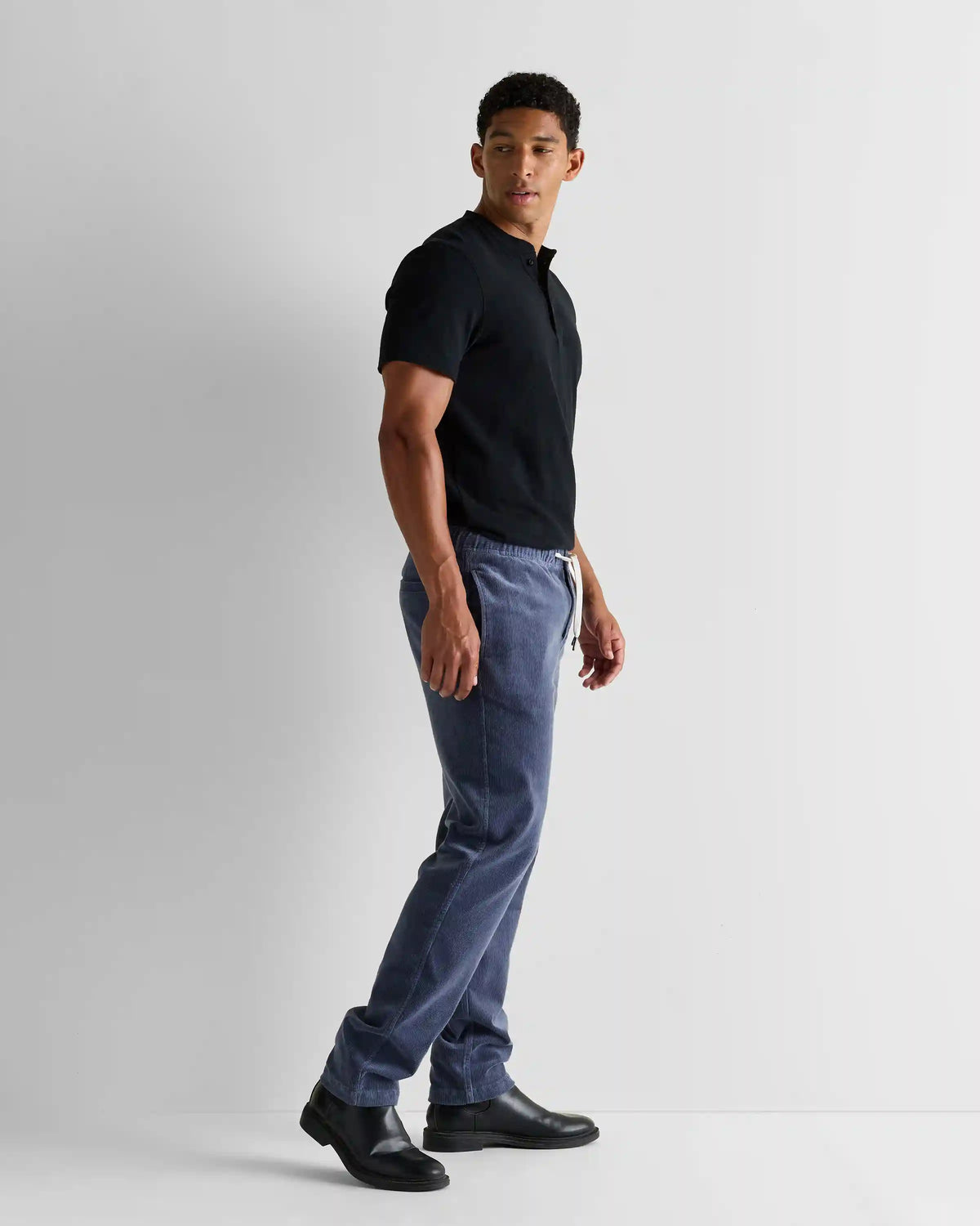 Organic Stretch Corduroy Drawstring Trousers