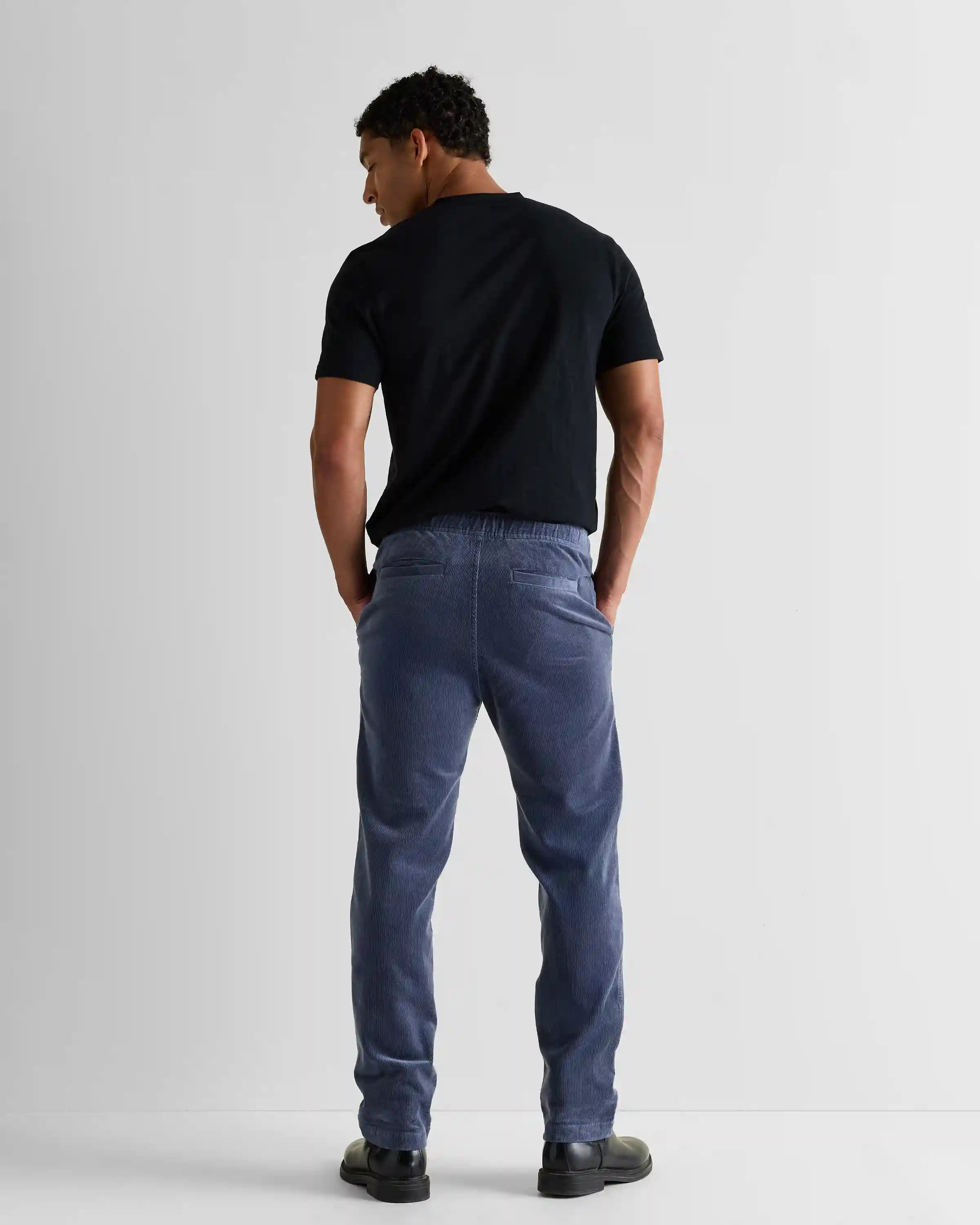 Organic Stretch Corduroy Drawstring Trousers