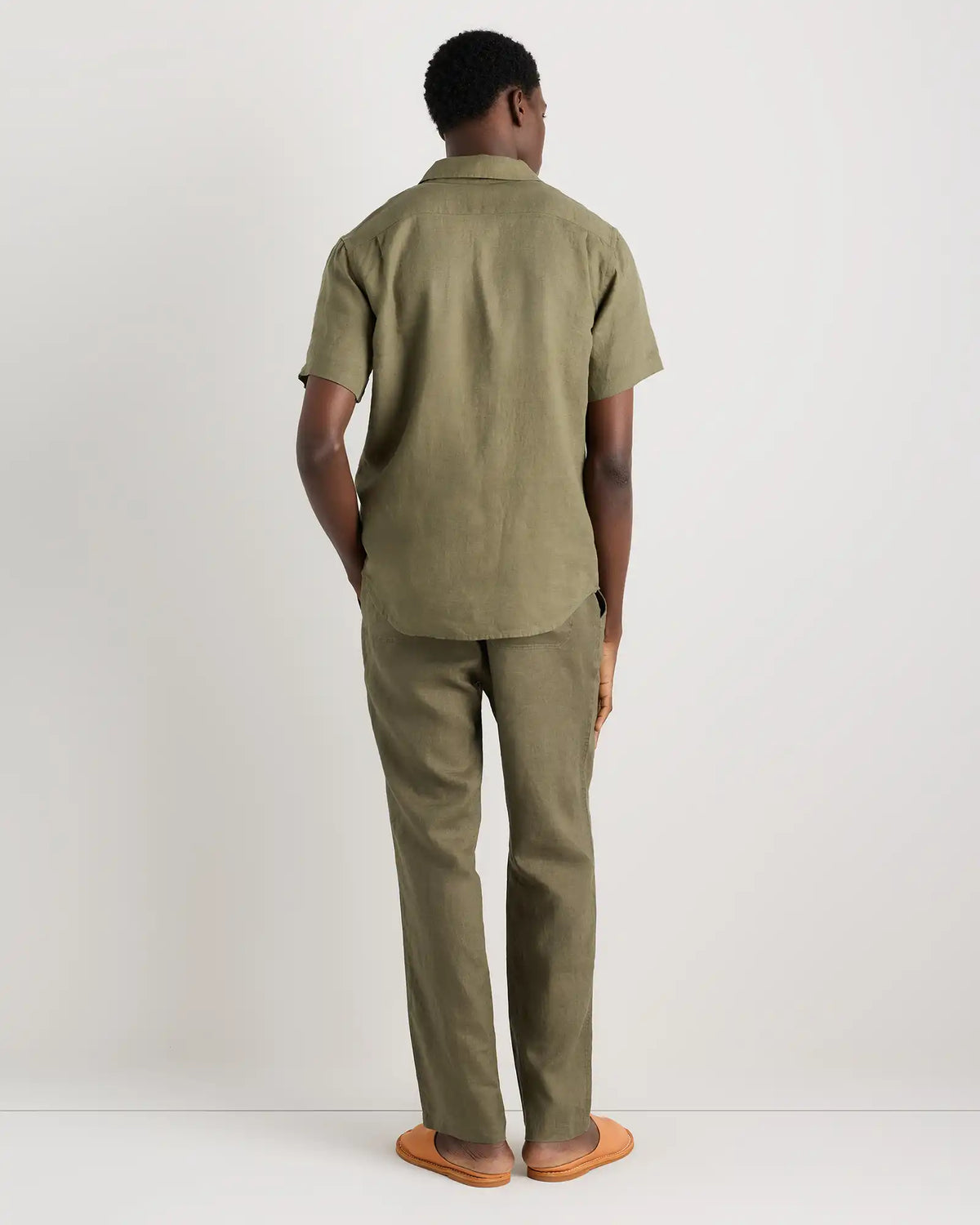 100% European Linen Drawstring Beach Pants