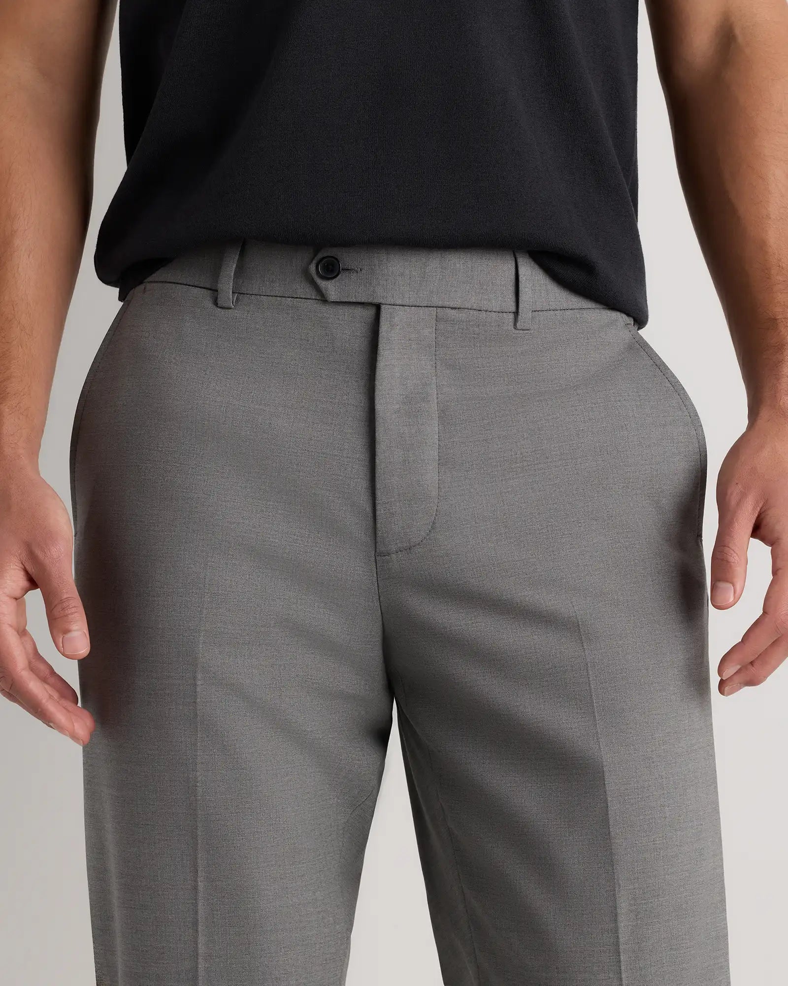 Stretch Wool Dress Pants - Straight