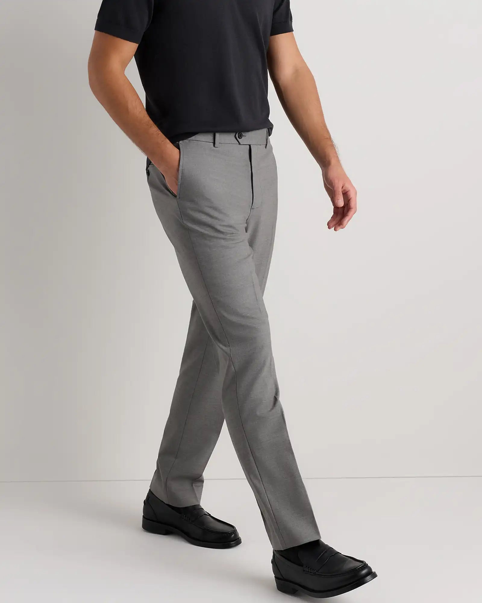 Stretch Wool Dress Pants - Straight
