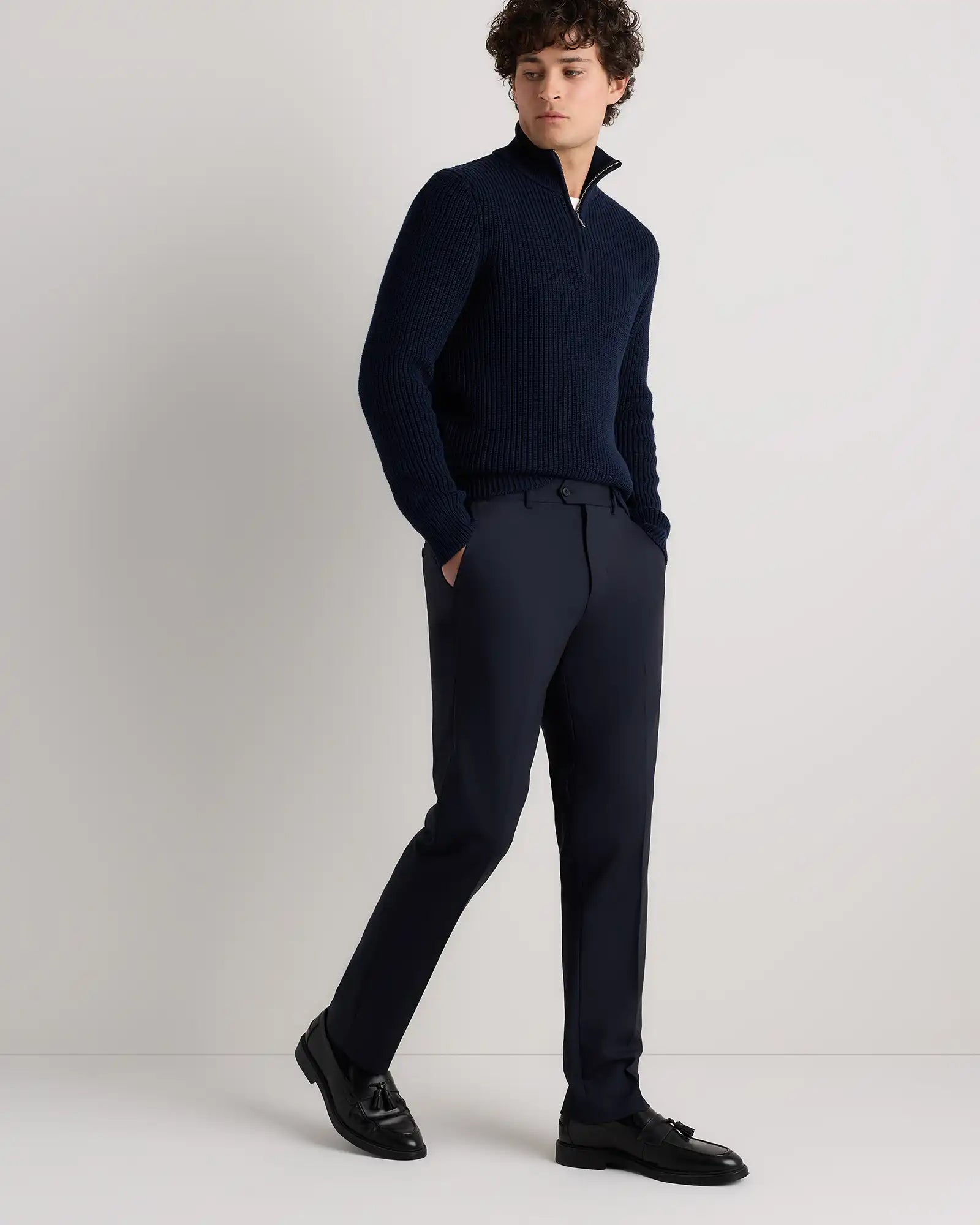 Stretch Wool Dress Pants - Straight
