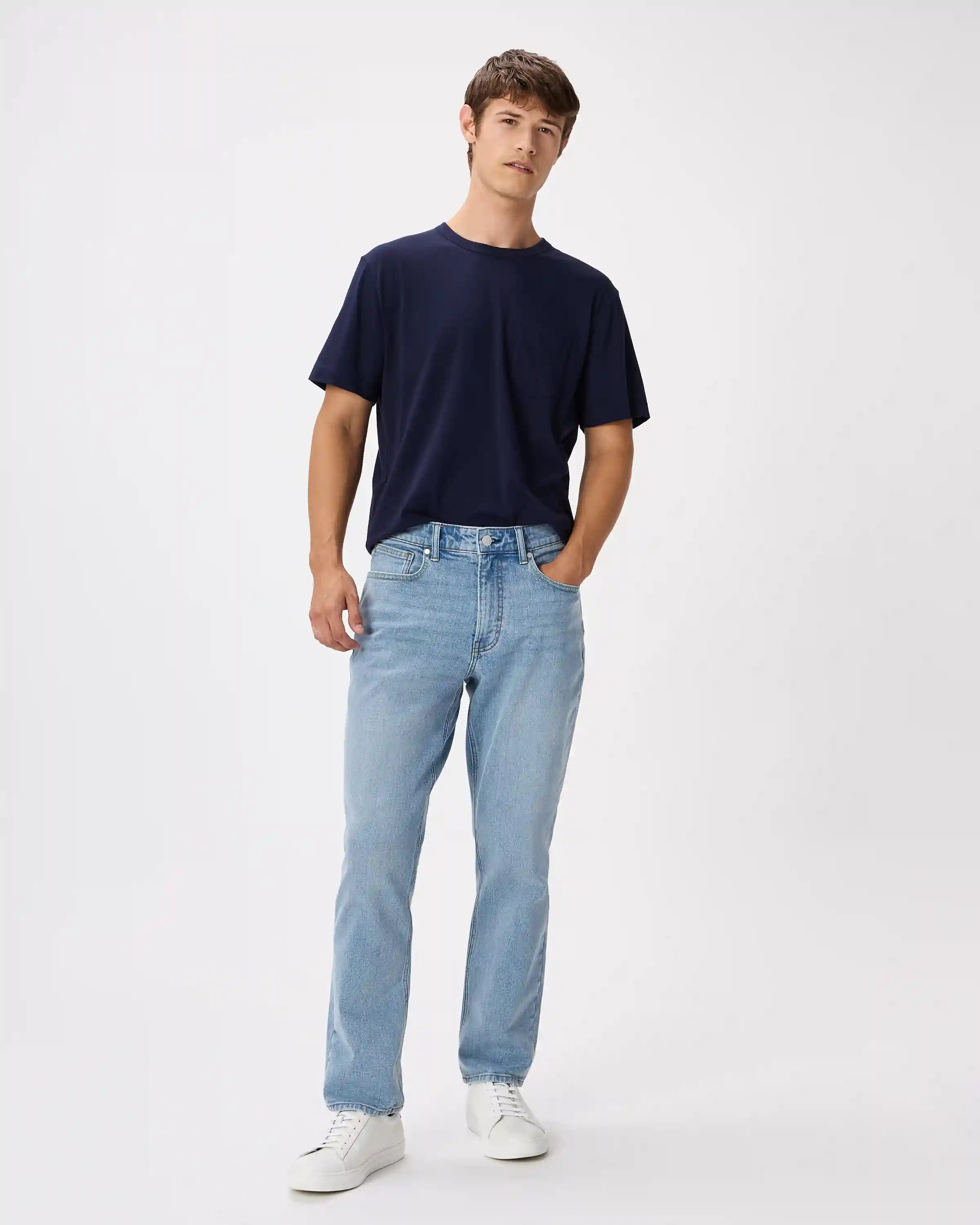 Warren Stretch Athletic Tapered Jeans