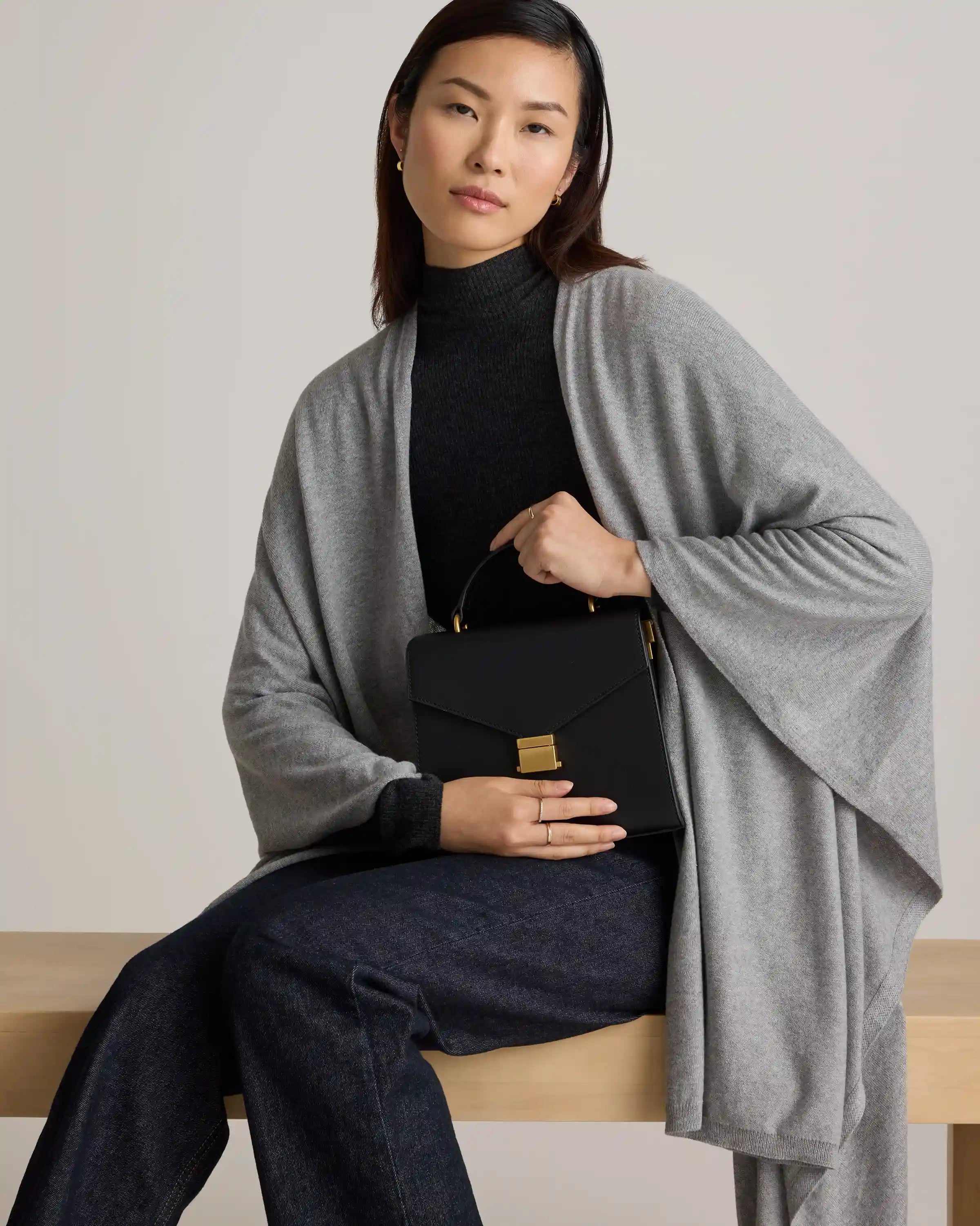 Cotton Cashmere Ruana