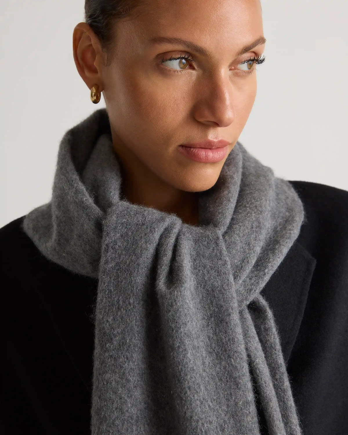 Mongolian Cashmere Woven Fringe Scarf