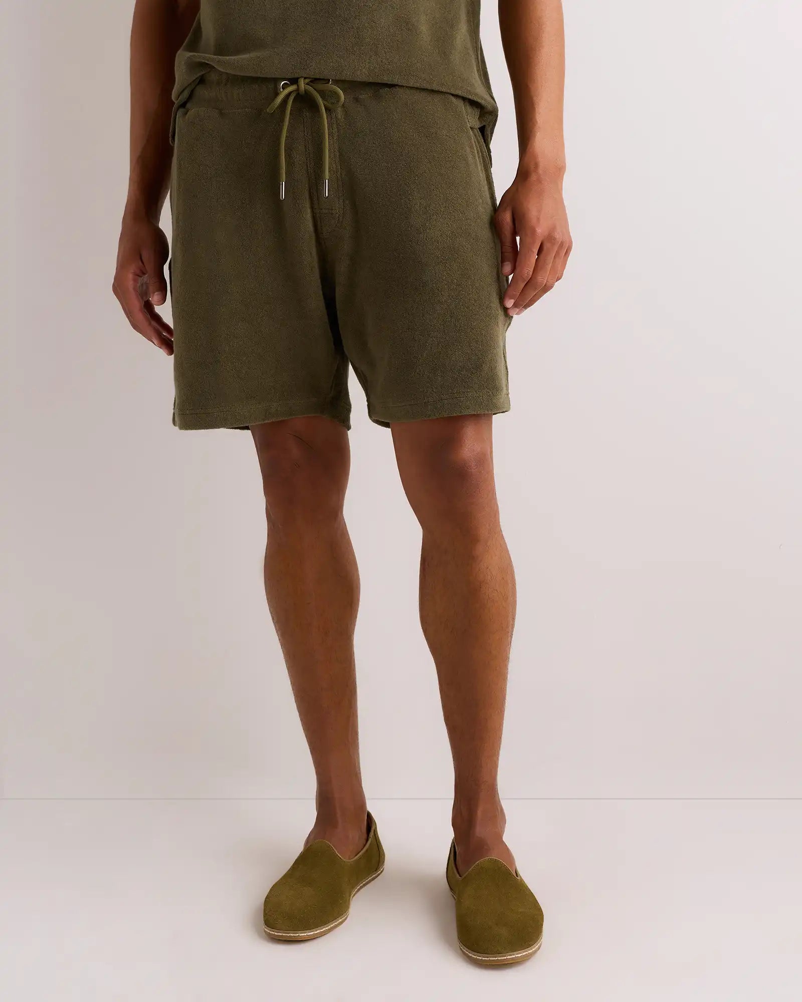 100% Organic Cotton Terry Towel Shorts - 6.5"