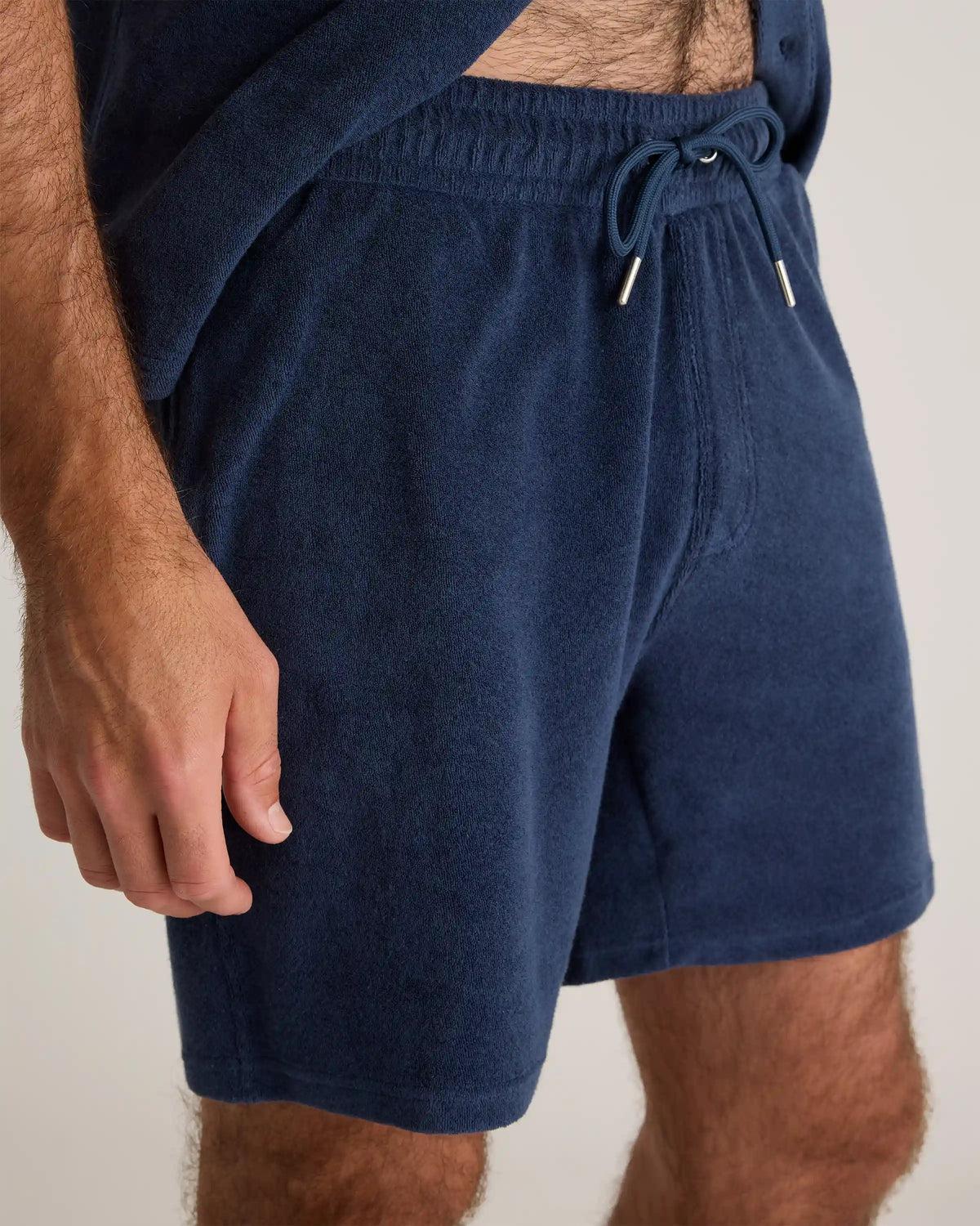 100% Organic Cotton Terry Towel Shorts - 6.5"