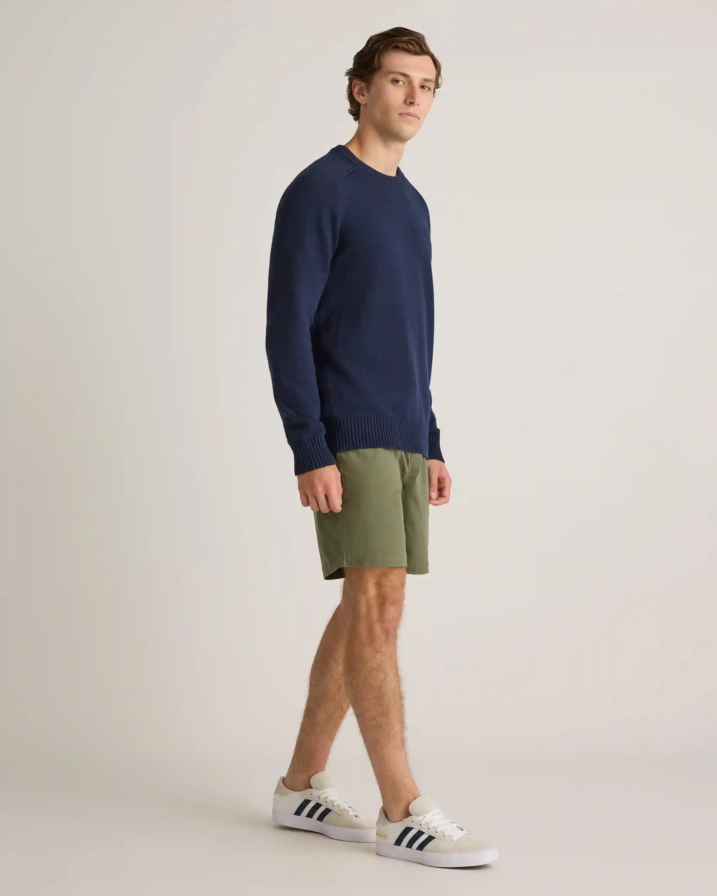 Cotton Chino Drawstring Shorts - 7"