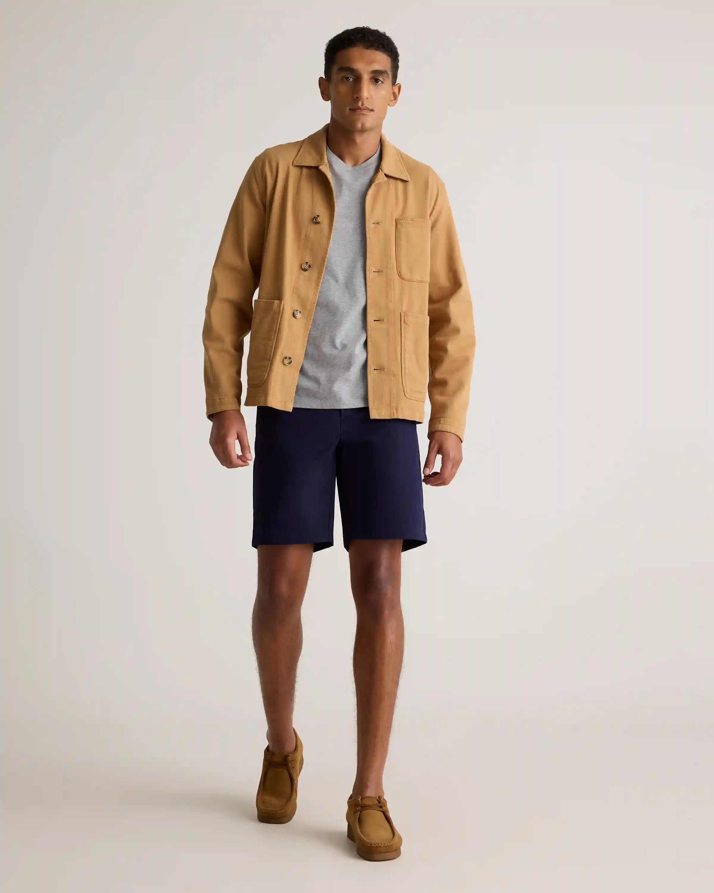 Organic Cotton Classic Stretch Chino Shorts - 9"