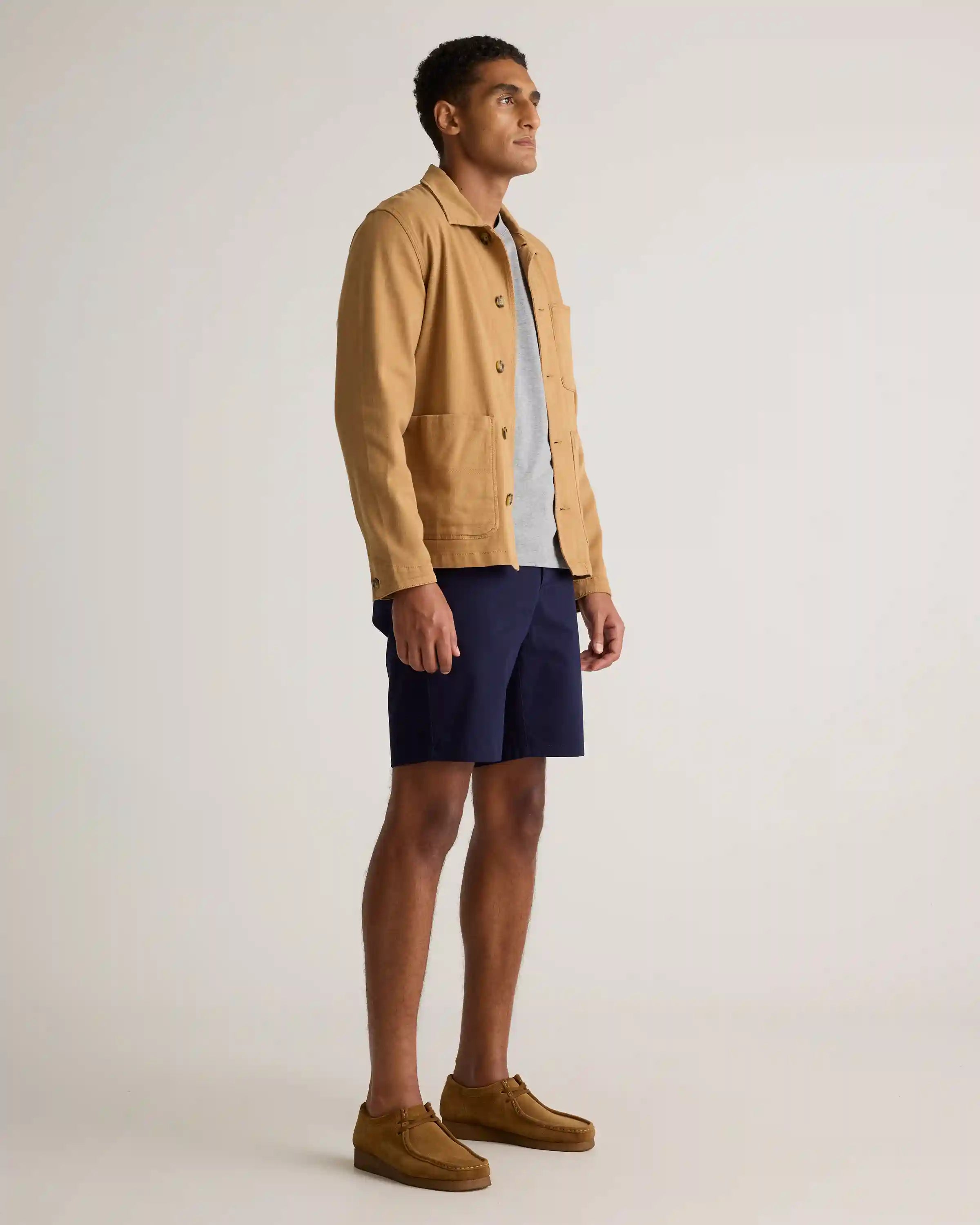 Organic Cotton Classic Stretch Chino Shorts - 9"