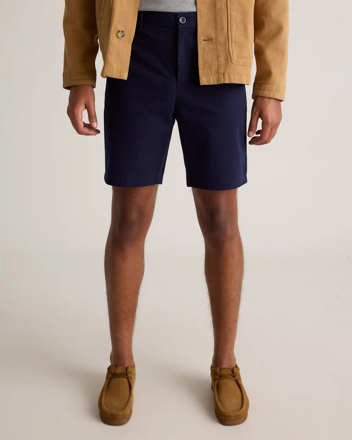 Organic Cotton Classic Stretch Chino Shorts - 9"