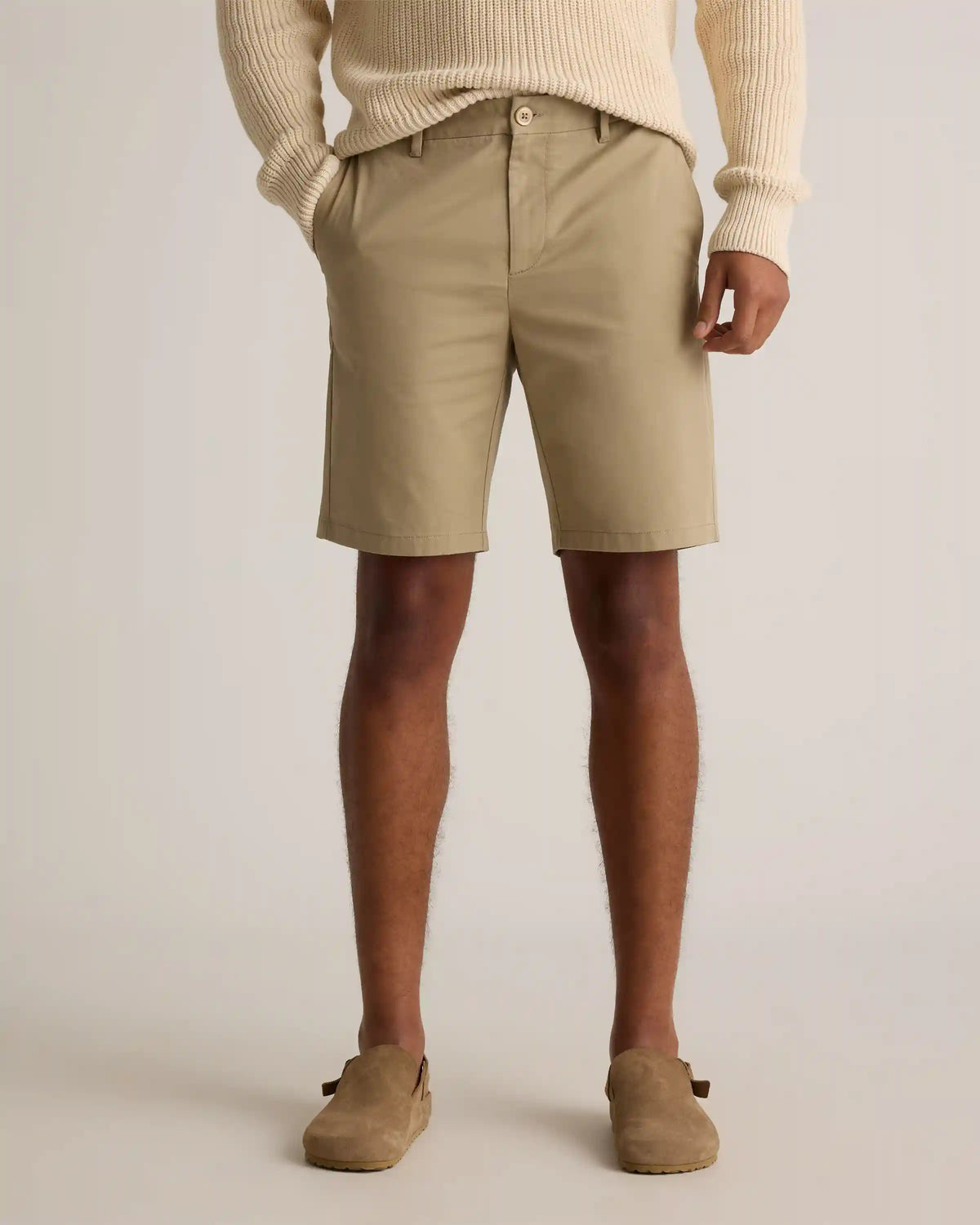 Organic Cotton Classic Stretch Chino Shorts - 9"