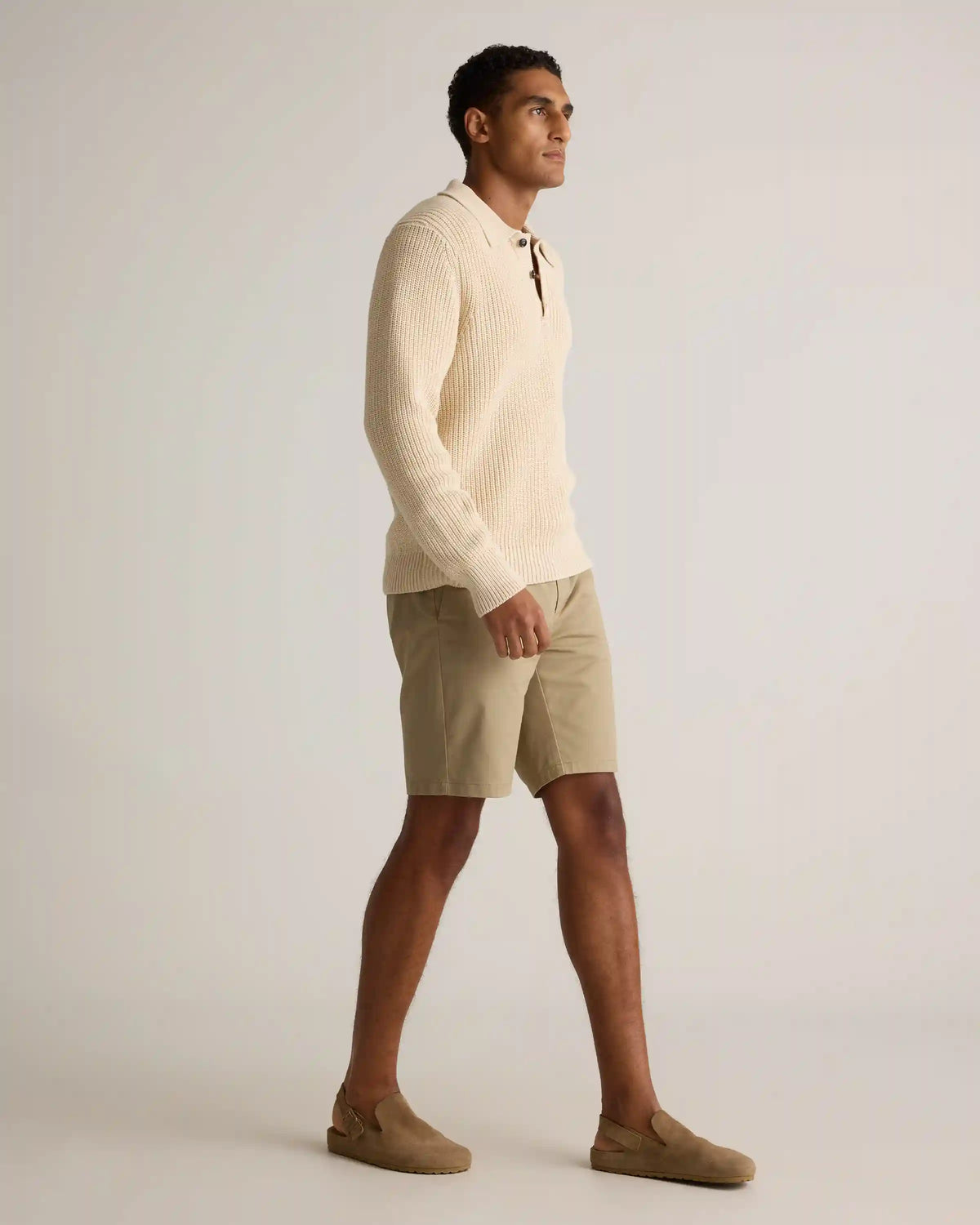 Organic Cotton Classic Stretch Chino Shorts - 9"