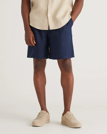 100% European Linen Shorts - 8"