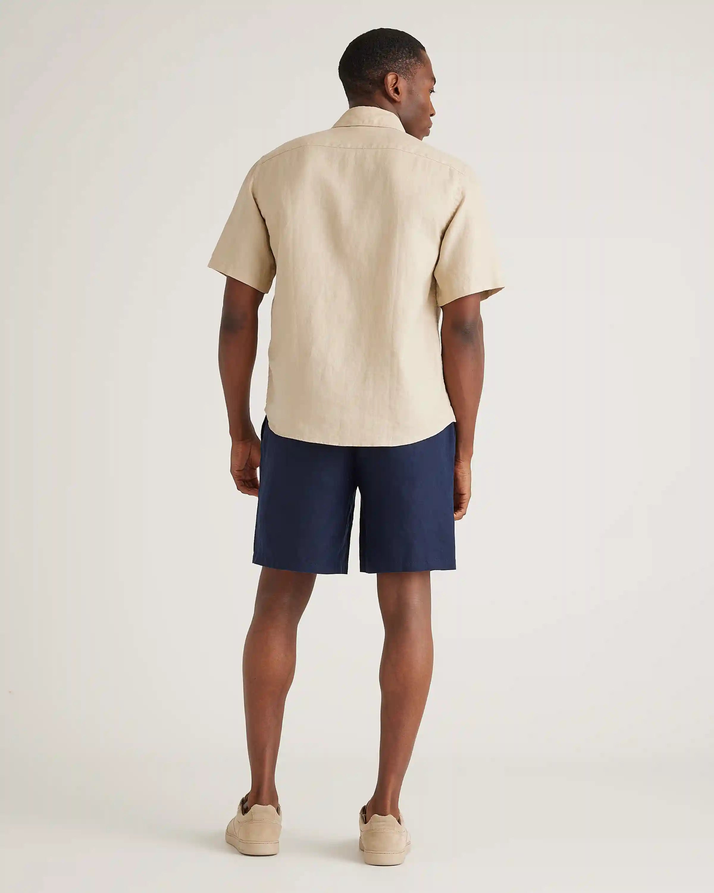 100% European Linen Shorts - 8"