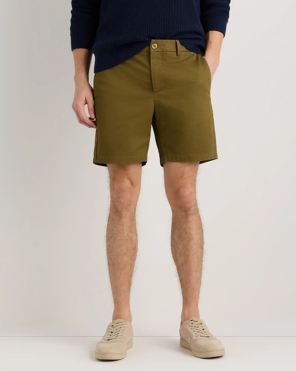 Organic Cotton Classic Stretch Chino Shorts - 7"