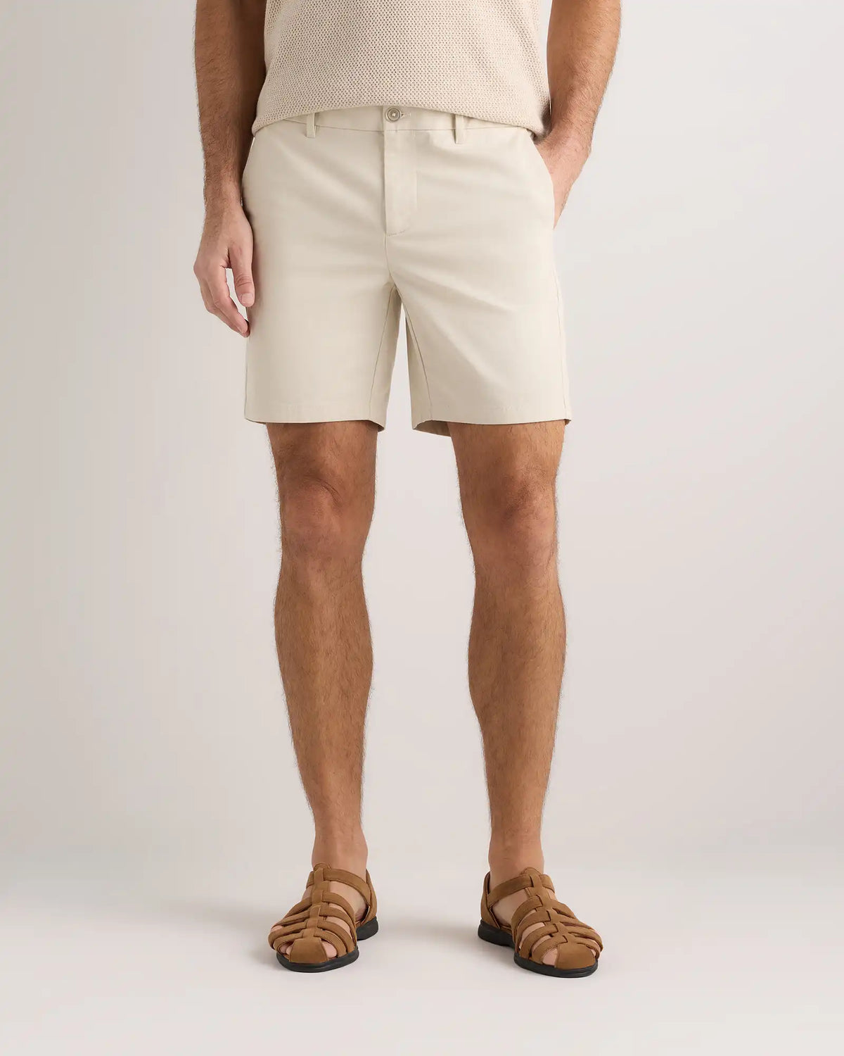 Organic Cotton Classic Stretch Chino Shorts - 7"