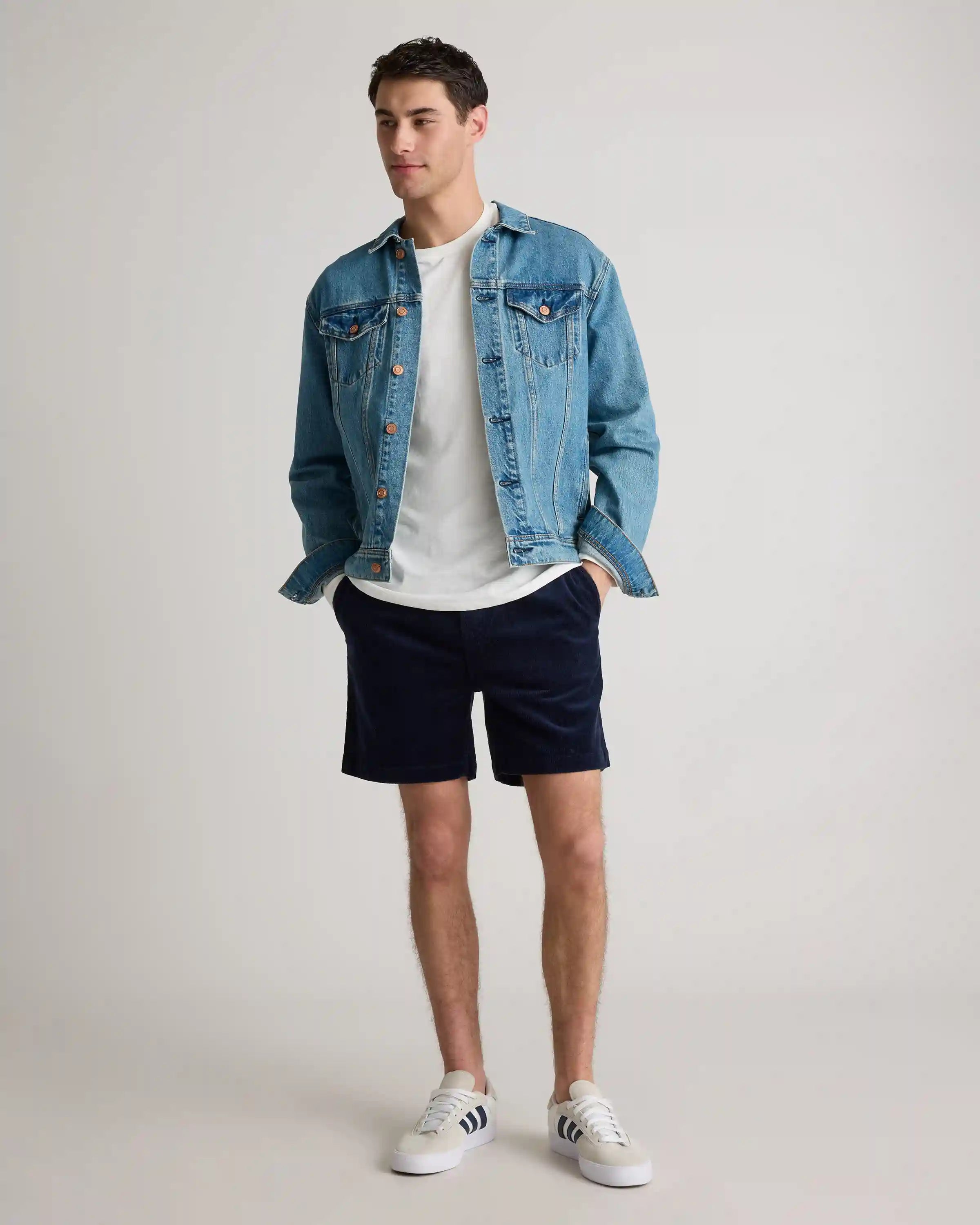 Organic Stretch Corduroy Shorts - 6"