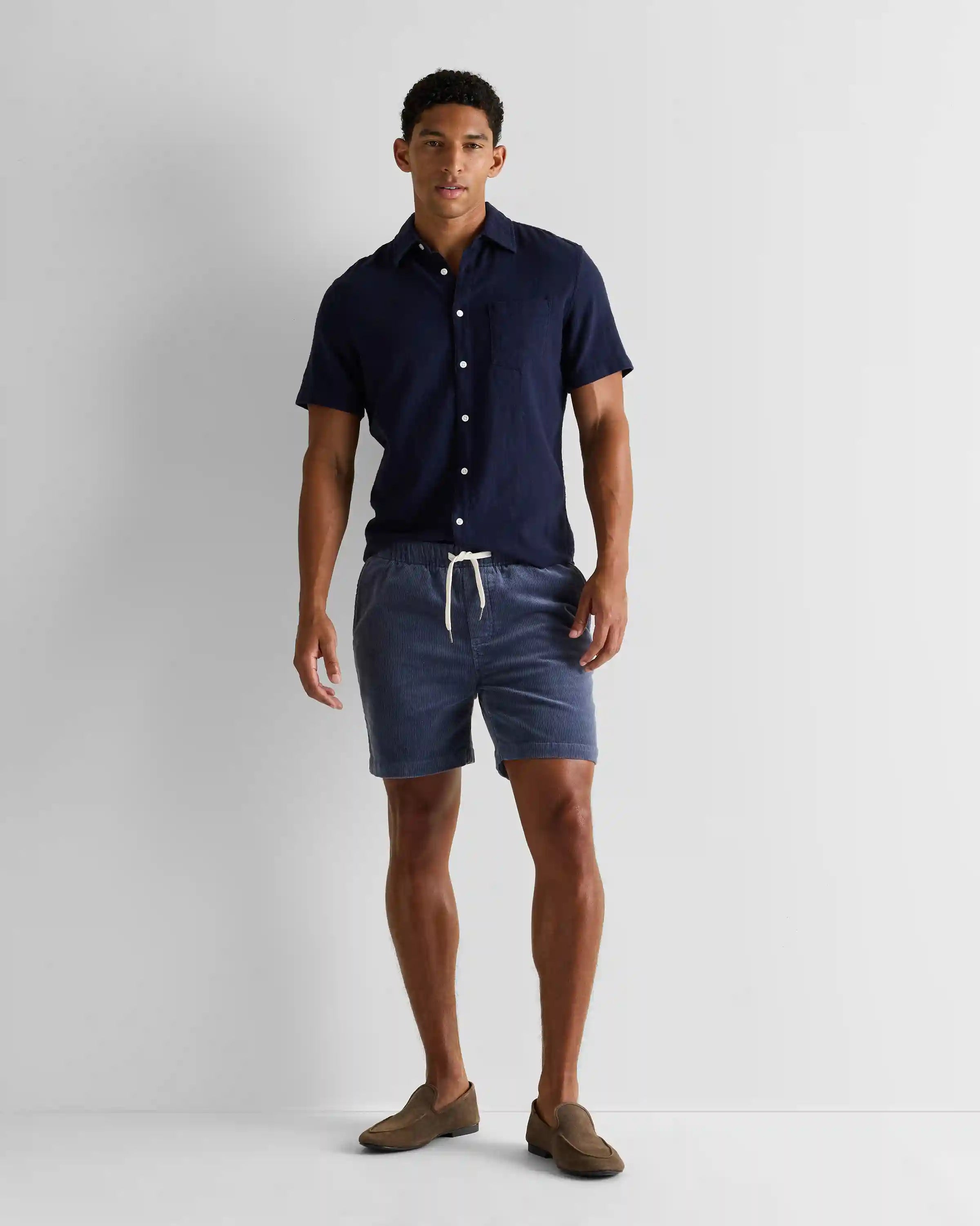 Organic Stretch Corduroy Shorts - 6"