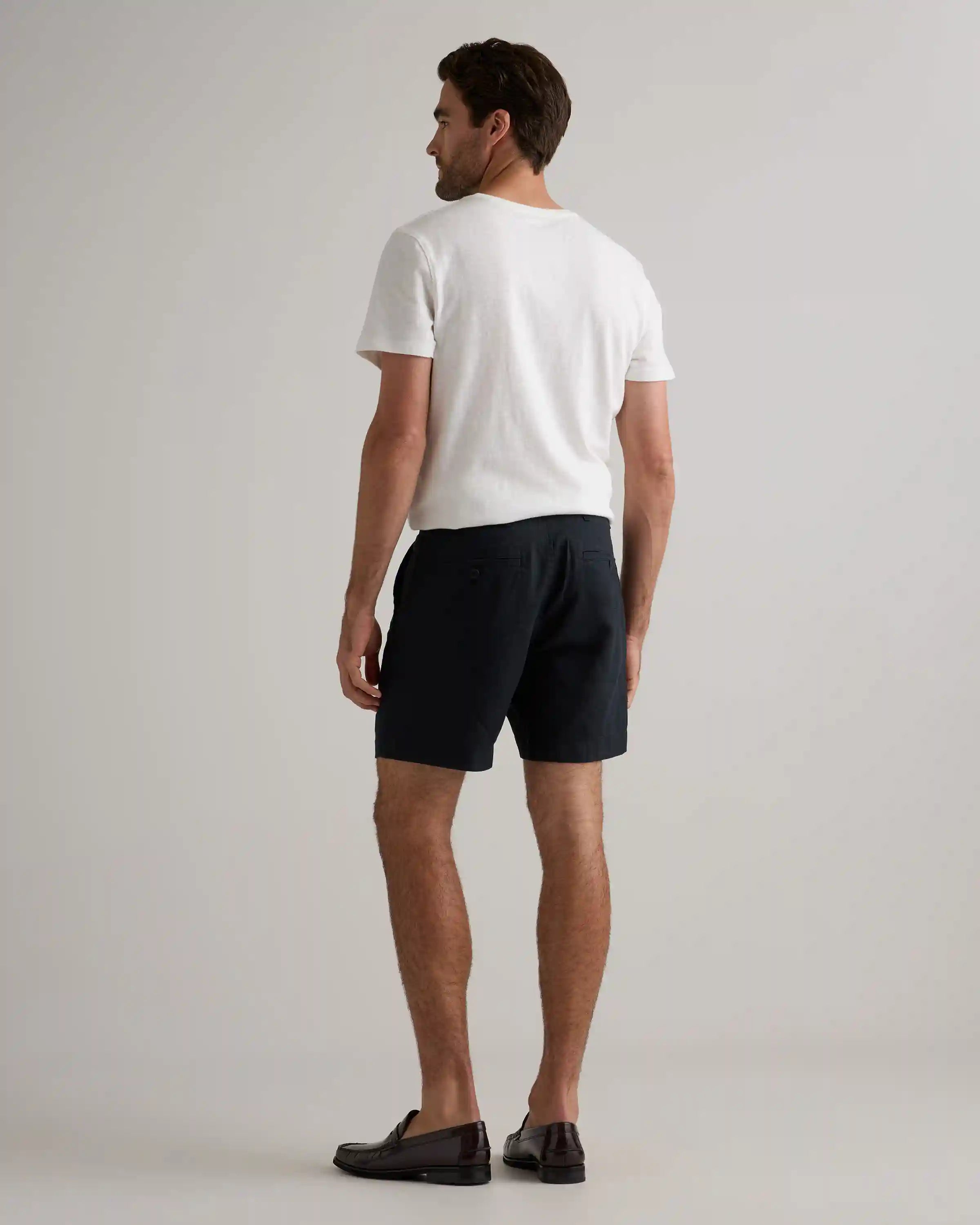 100% European Linen Trouser Shorts - 7"