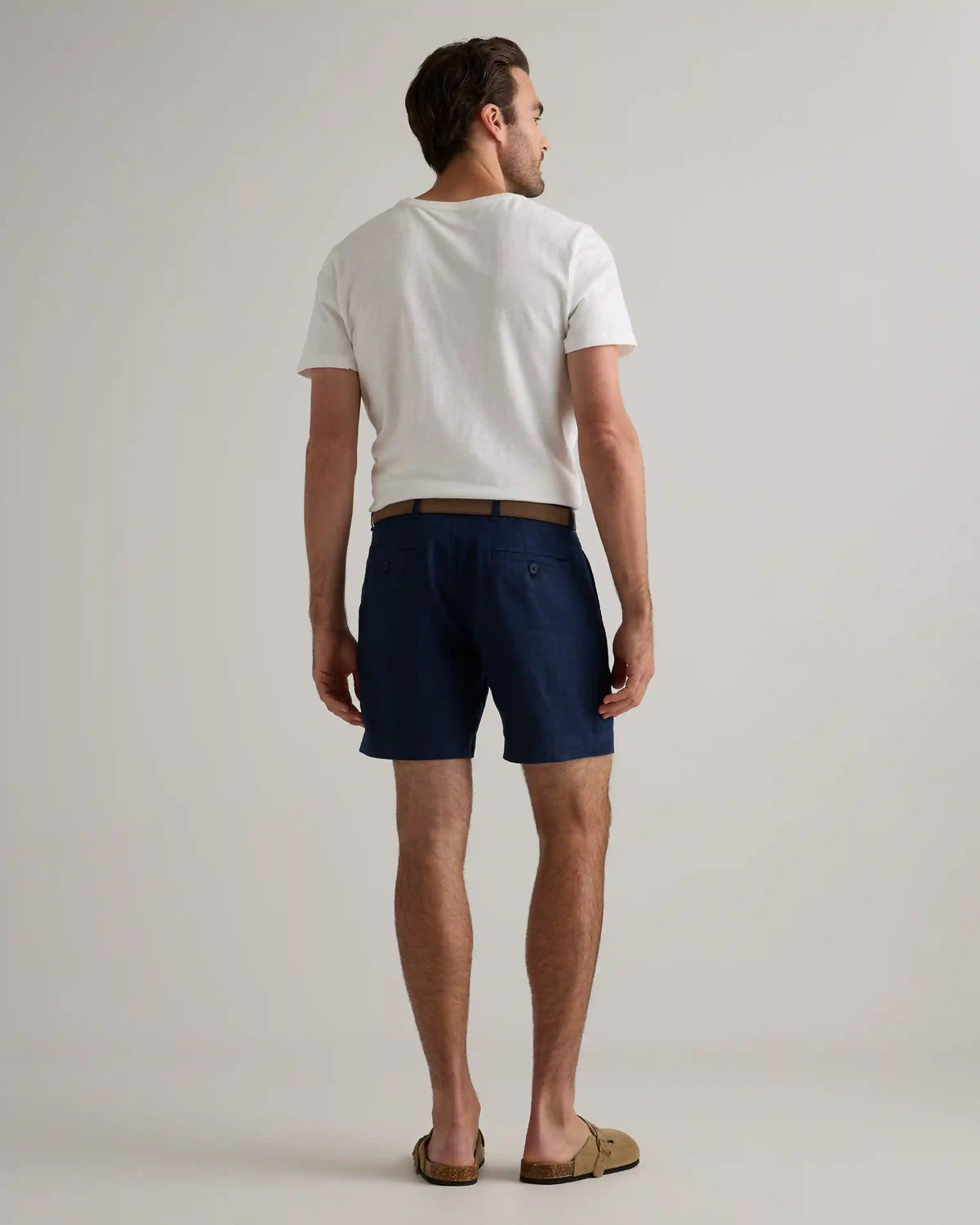 100% European Linen Trouser Shorts - 7"