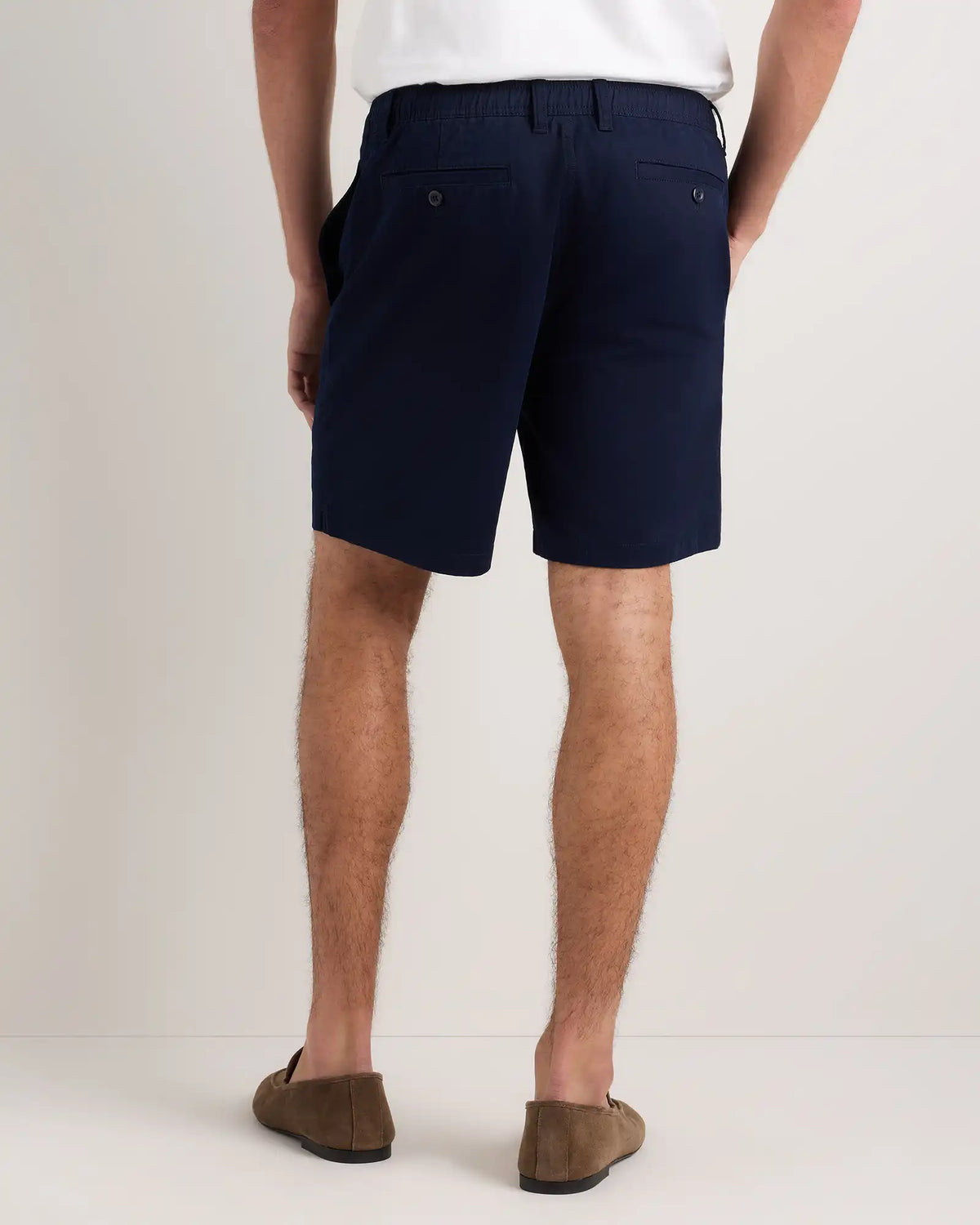 Organic Stretch Cotton Pull On Chino Shorts - 7"