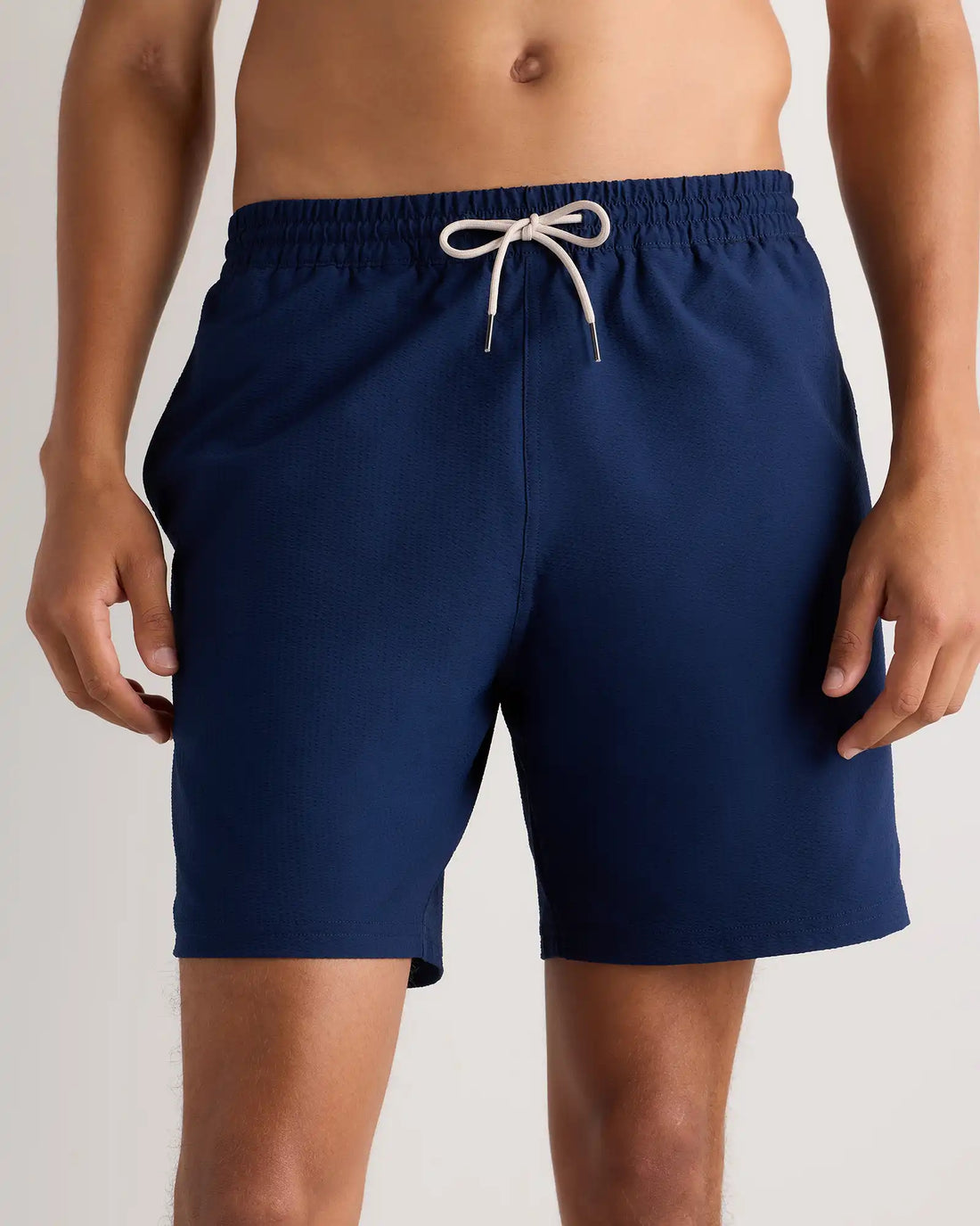 Seersucker Swim Trunks - 7"