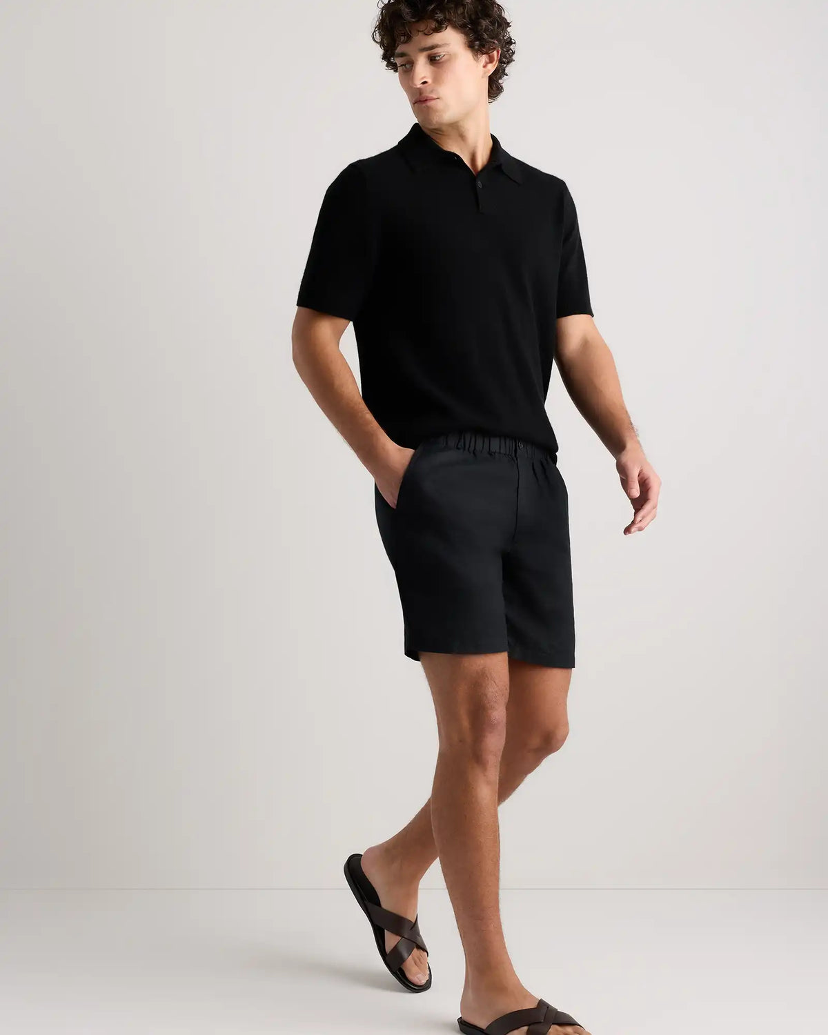 100% European Linen Shorts - 7"