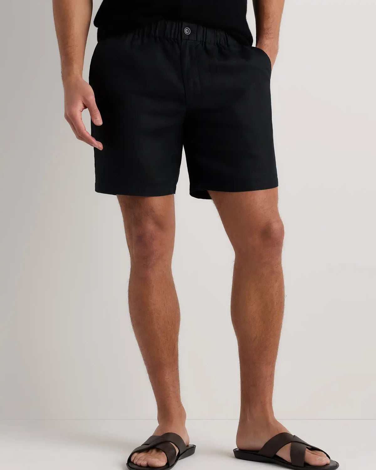 100% European Linen Shorts - 7"