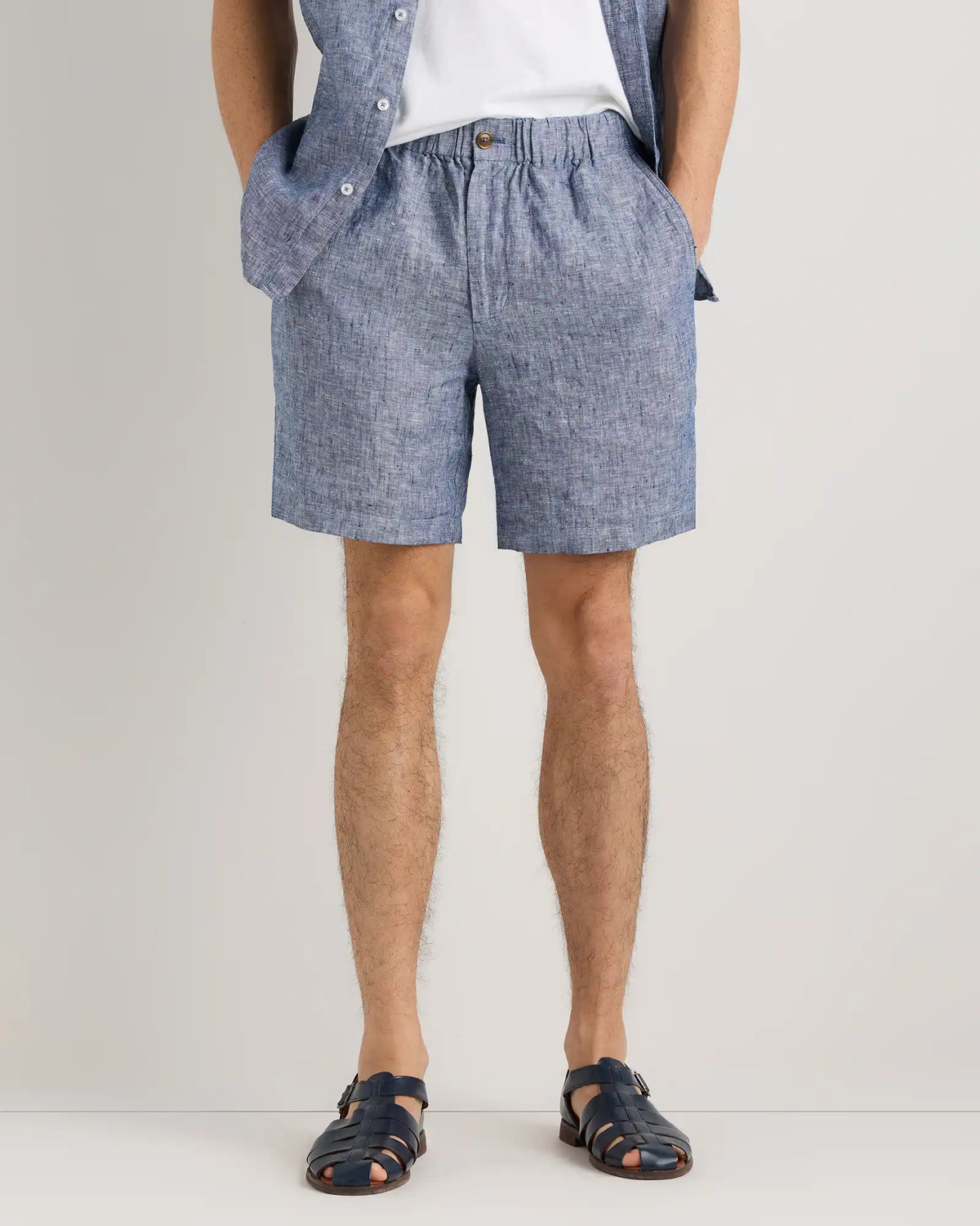 100% European Linen Shorts - 7"