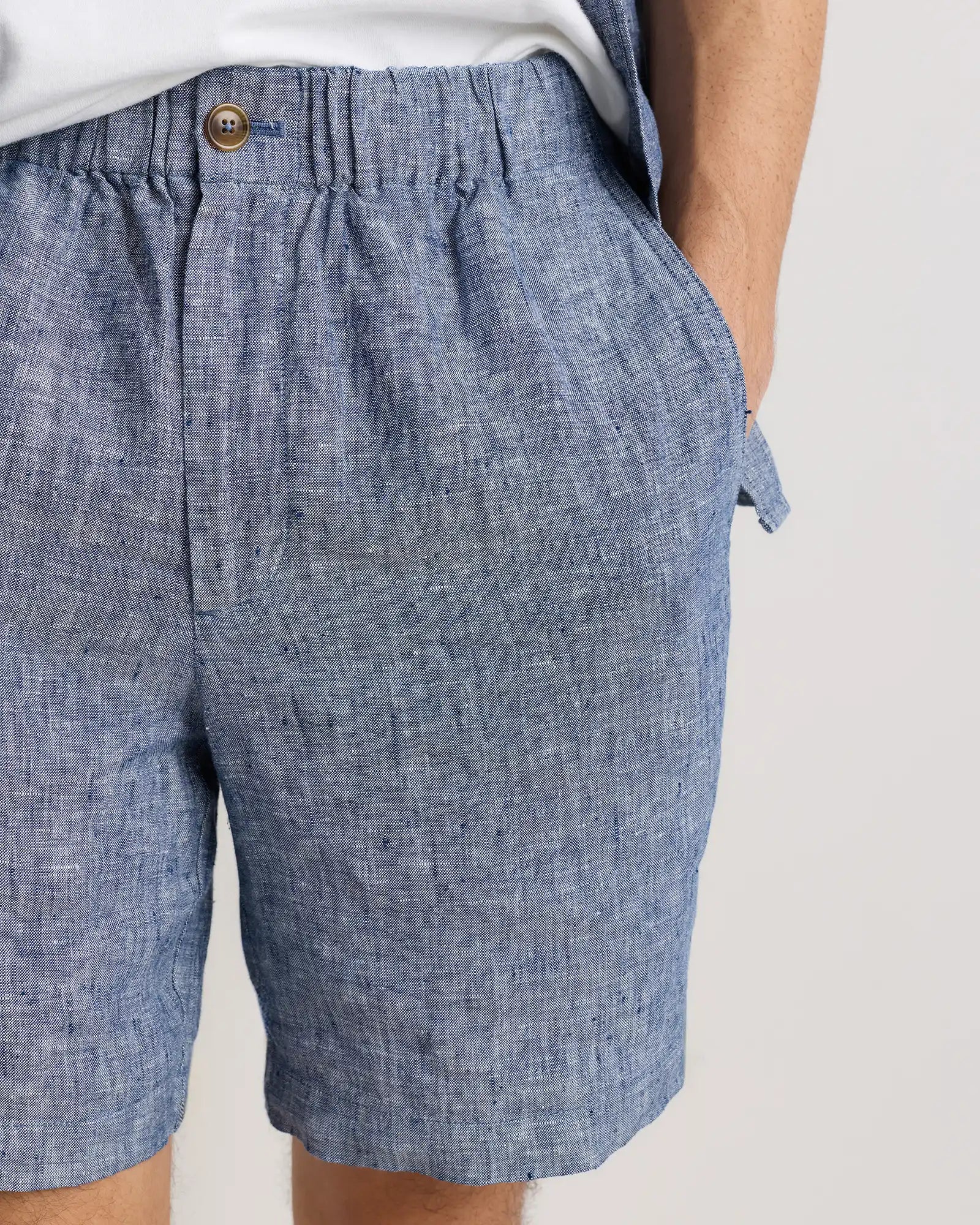 100% European Linen Shorts - 7"