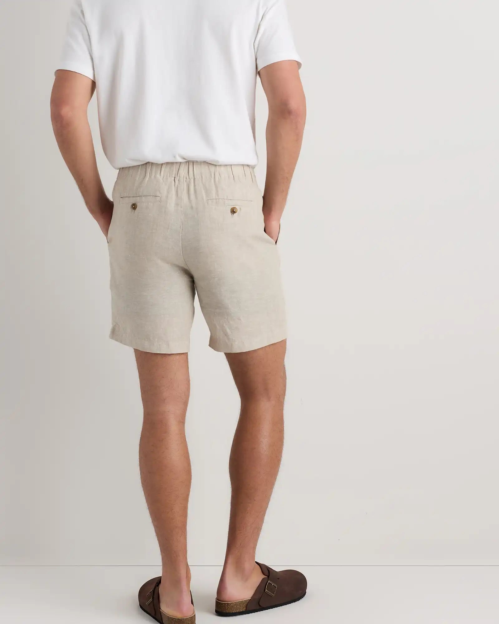 100% European Linen Shorts - 7"