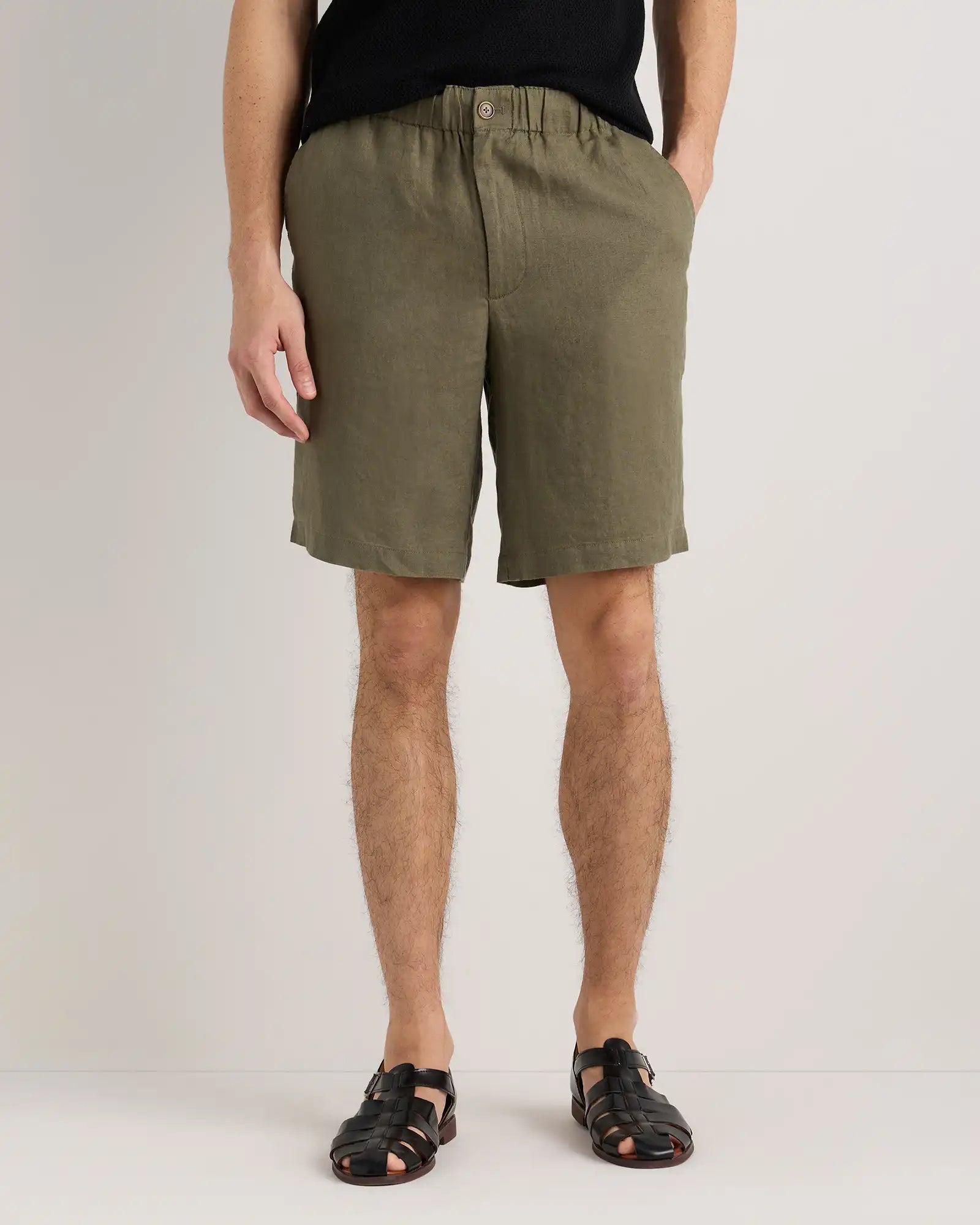 100% European Linen Shorts - 9"