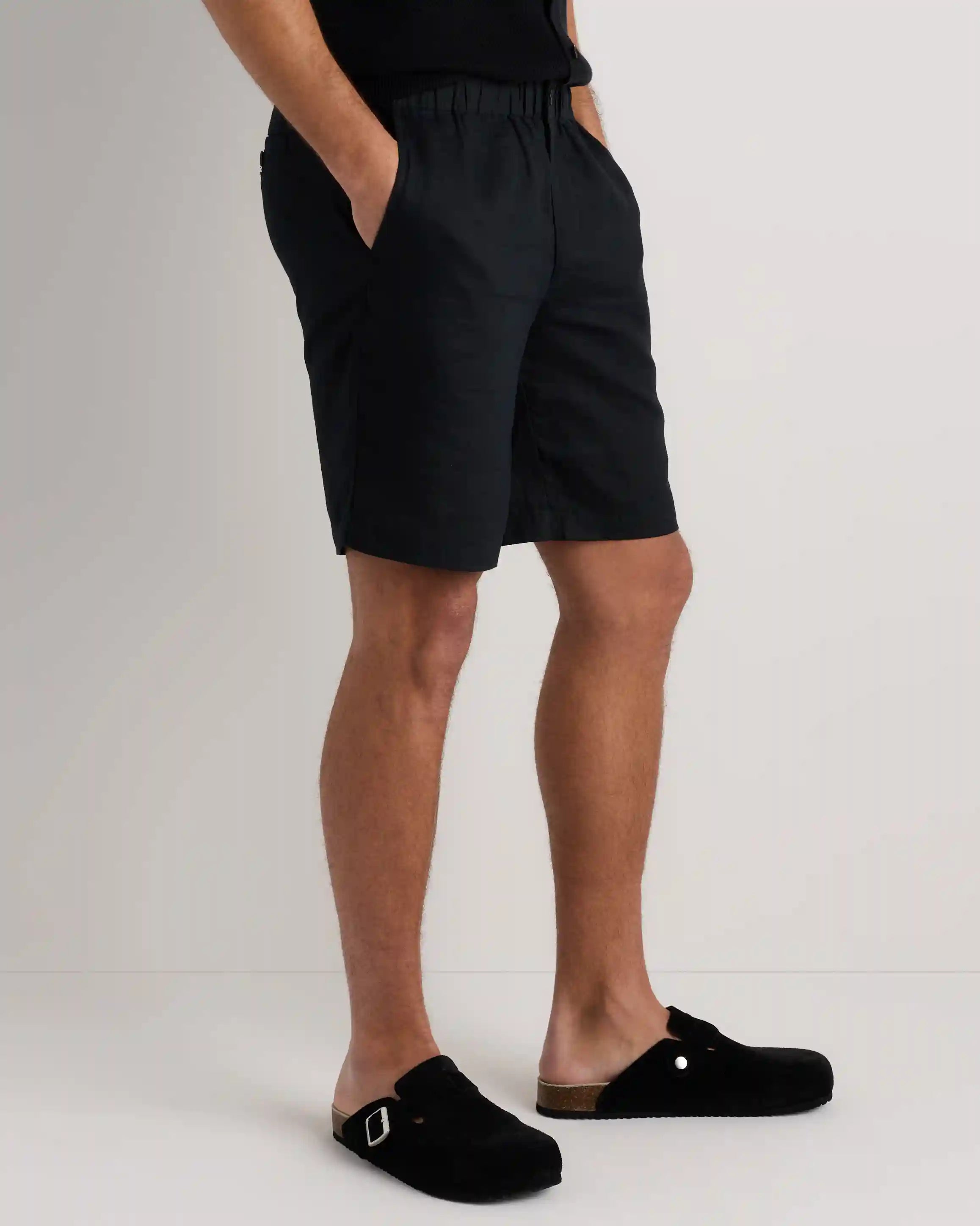 100% European Linen Shorts - 9"