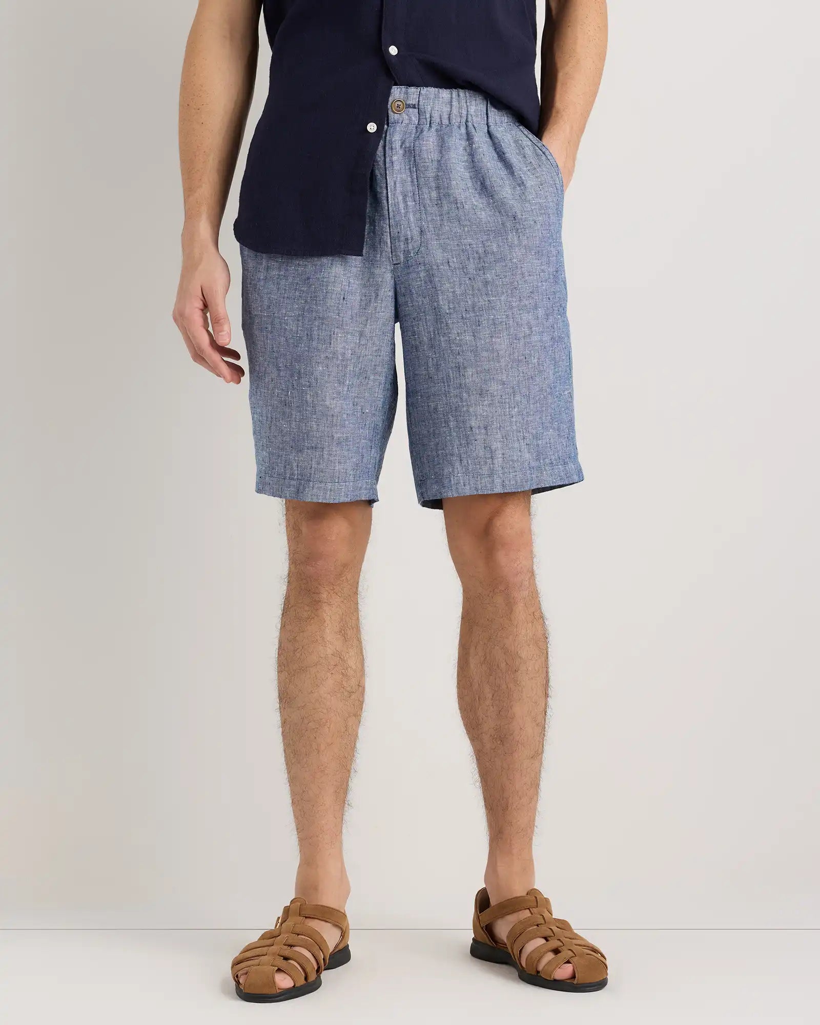 100% European Linen Shorts - 9"