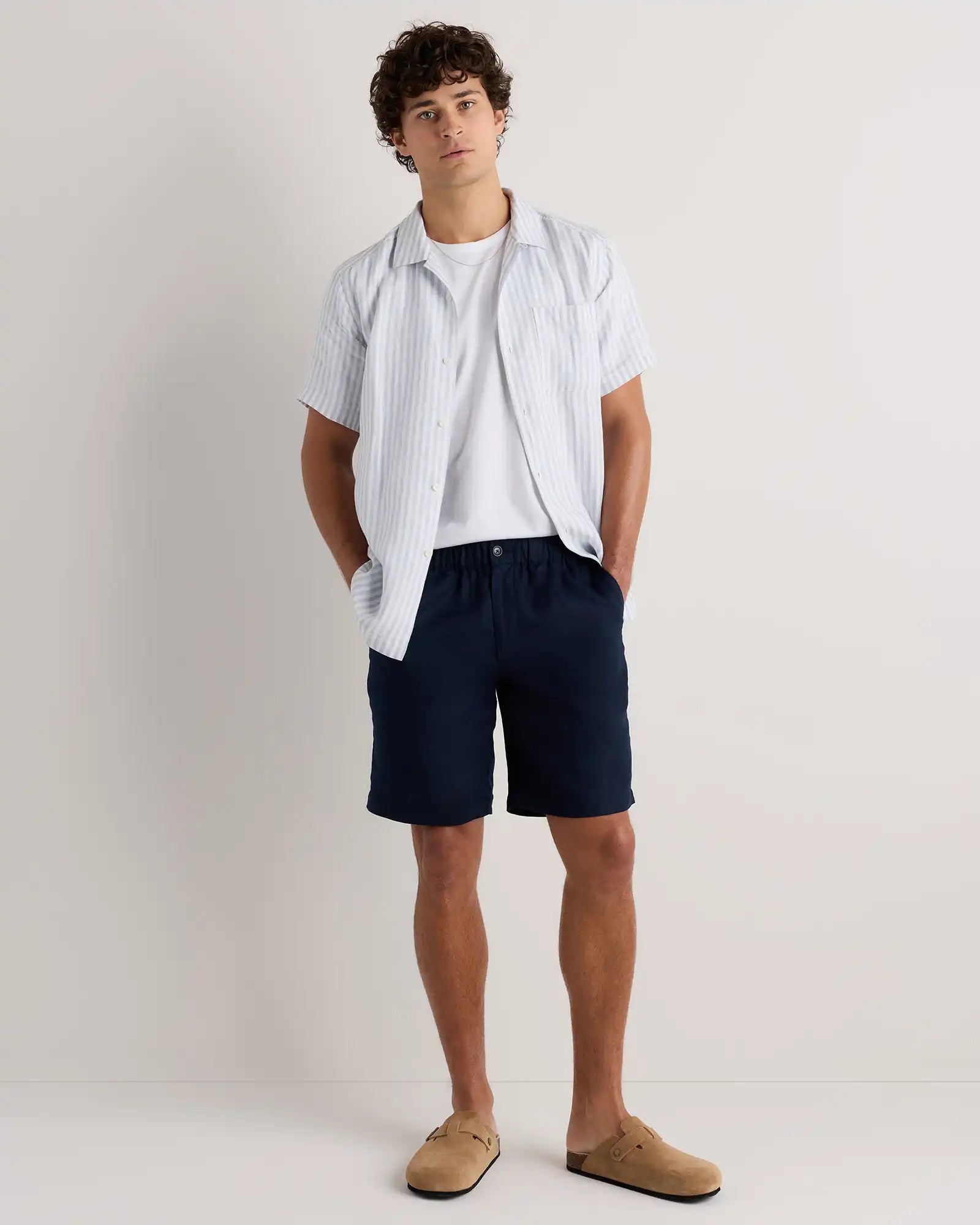 100% European Linen Shorts - 9"