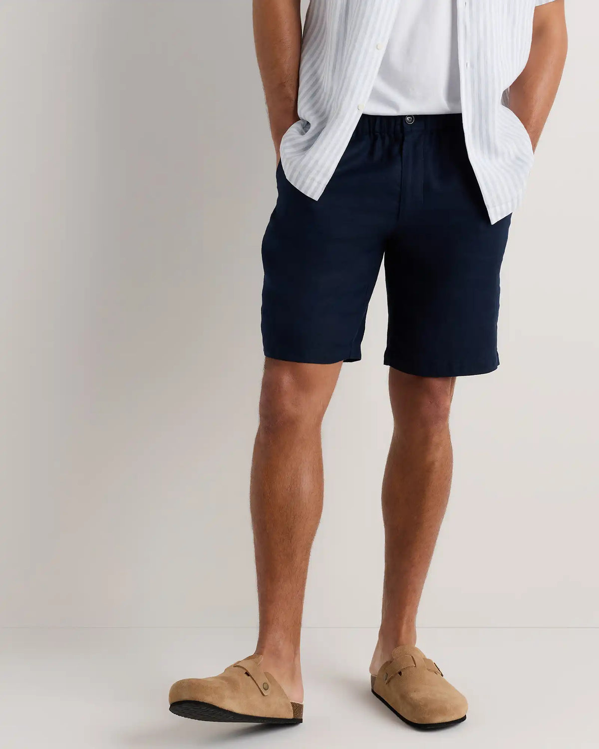 100% European Linen Shorts - 9"