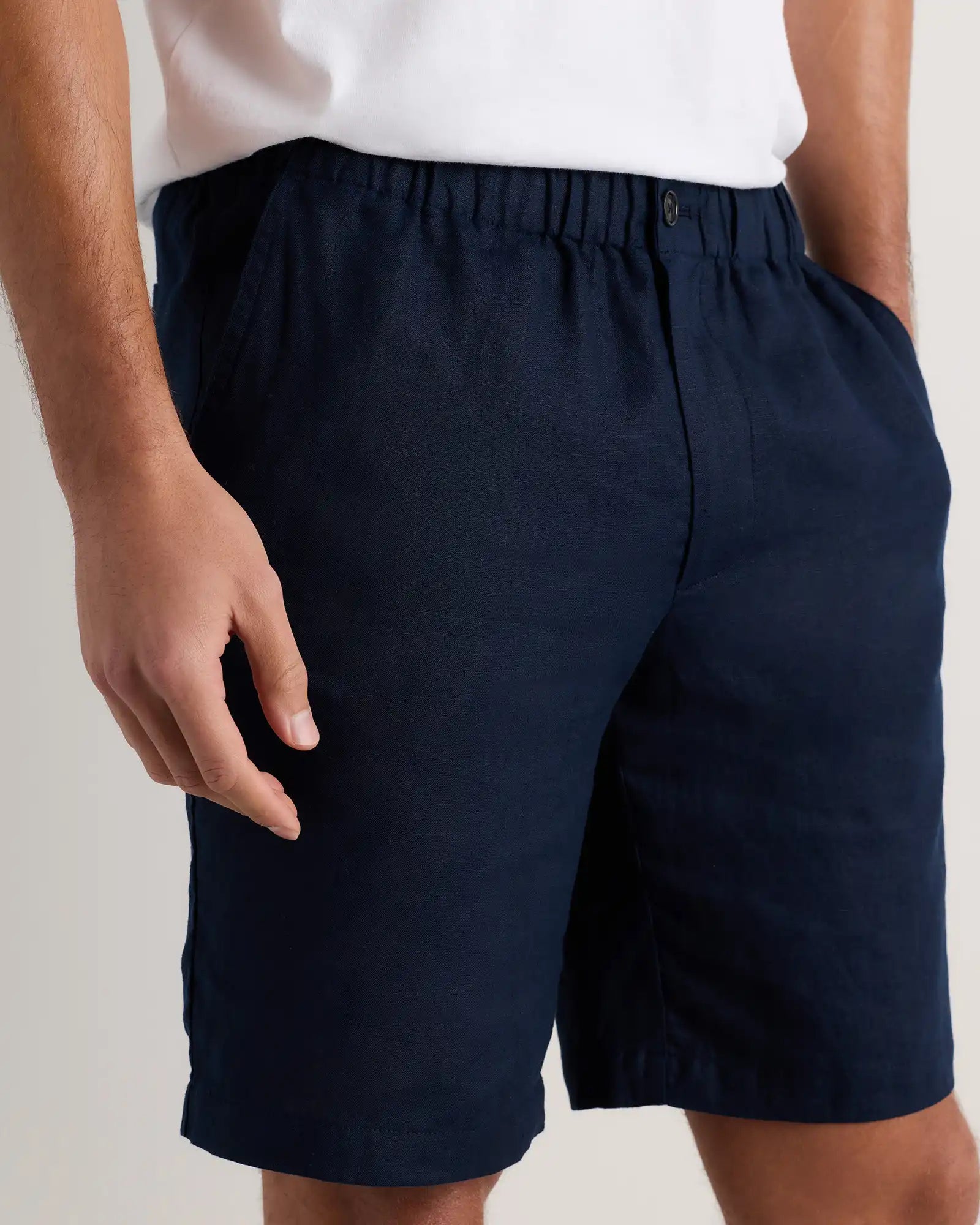 100% European Linen Shorts - 9"