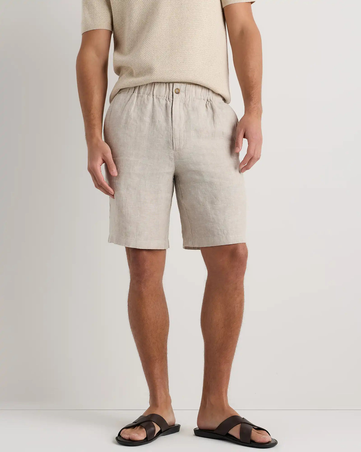 100% European Linen Shorts - 9"