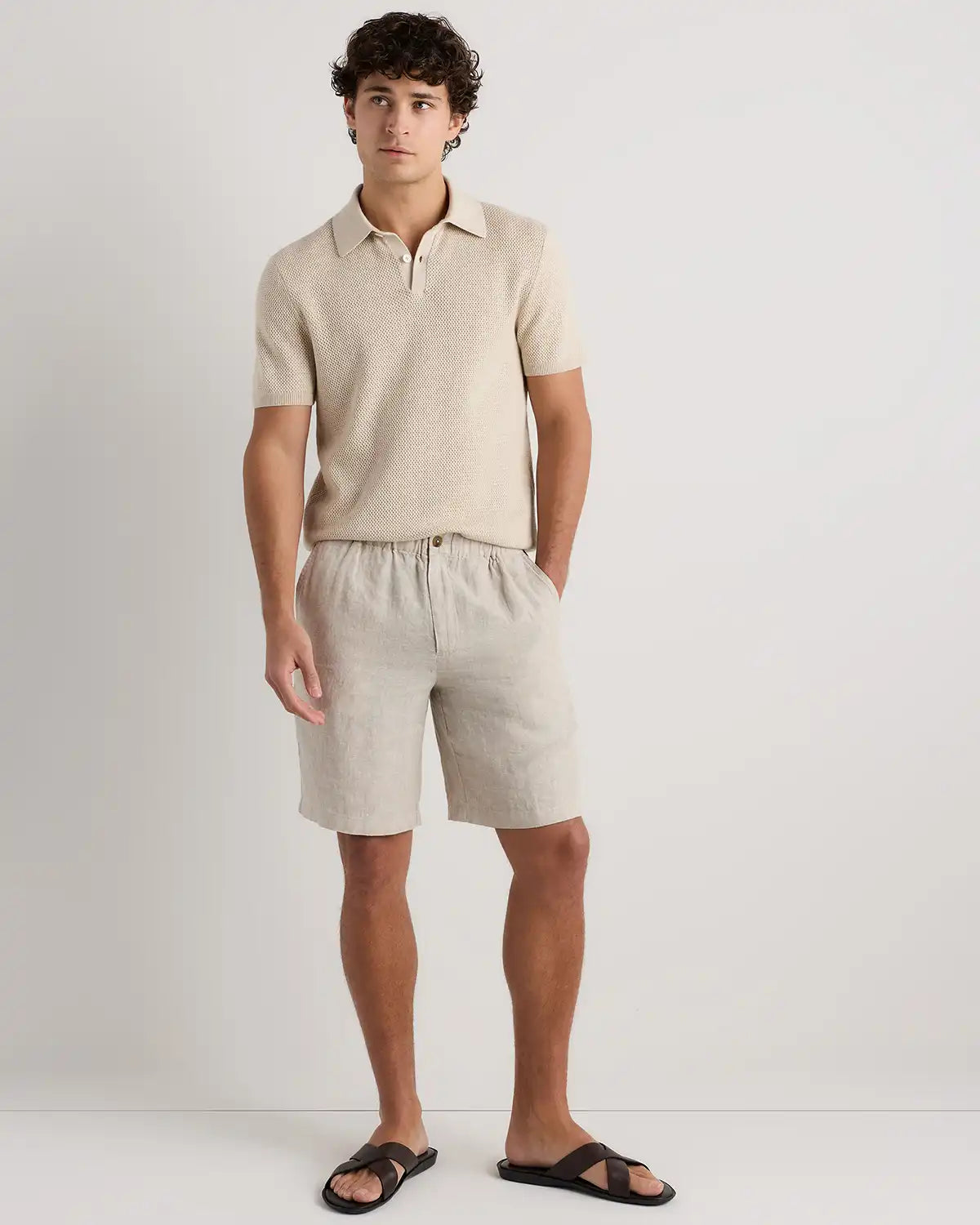 100% European Linen Shorts - 9"