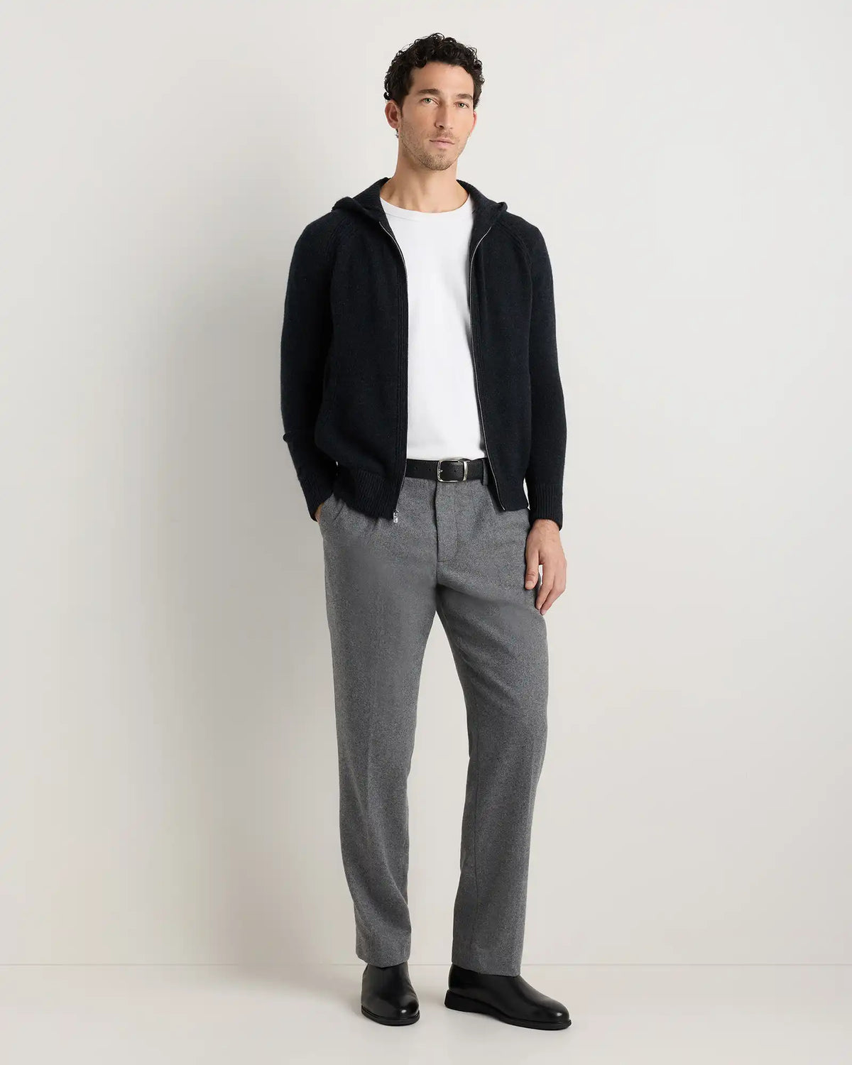 Luxe Baby Cashmere Bomber Hoodie