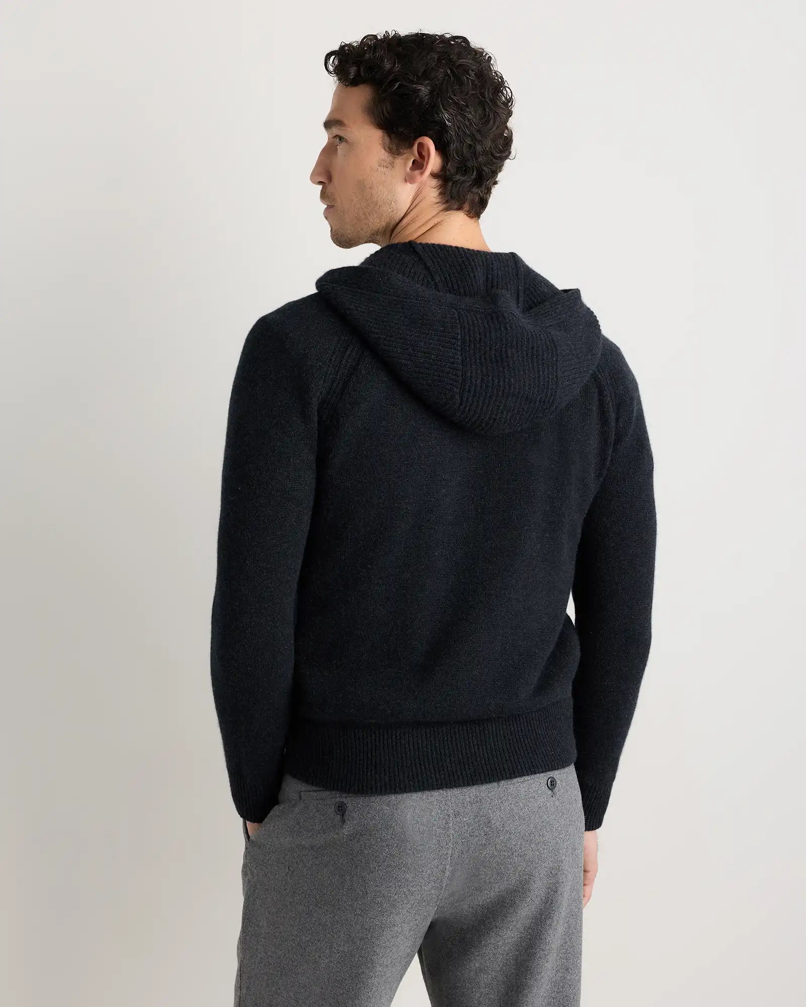 Luxe Baby Cashmere Bomber Hoodie