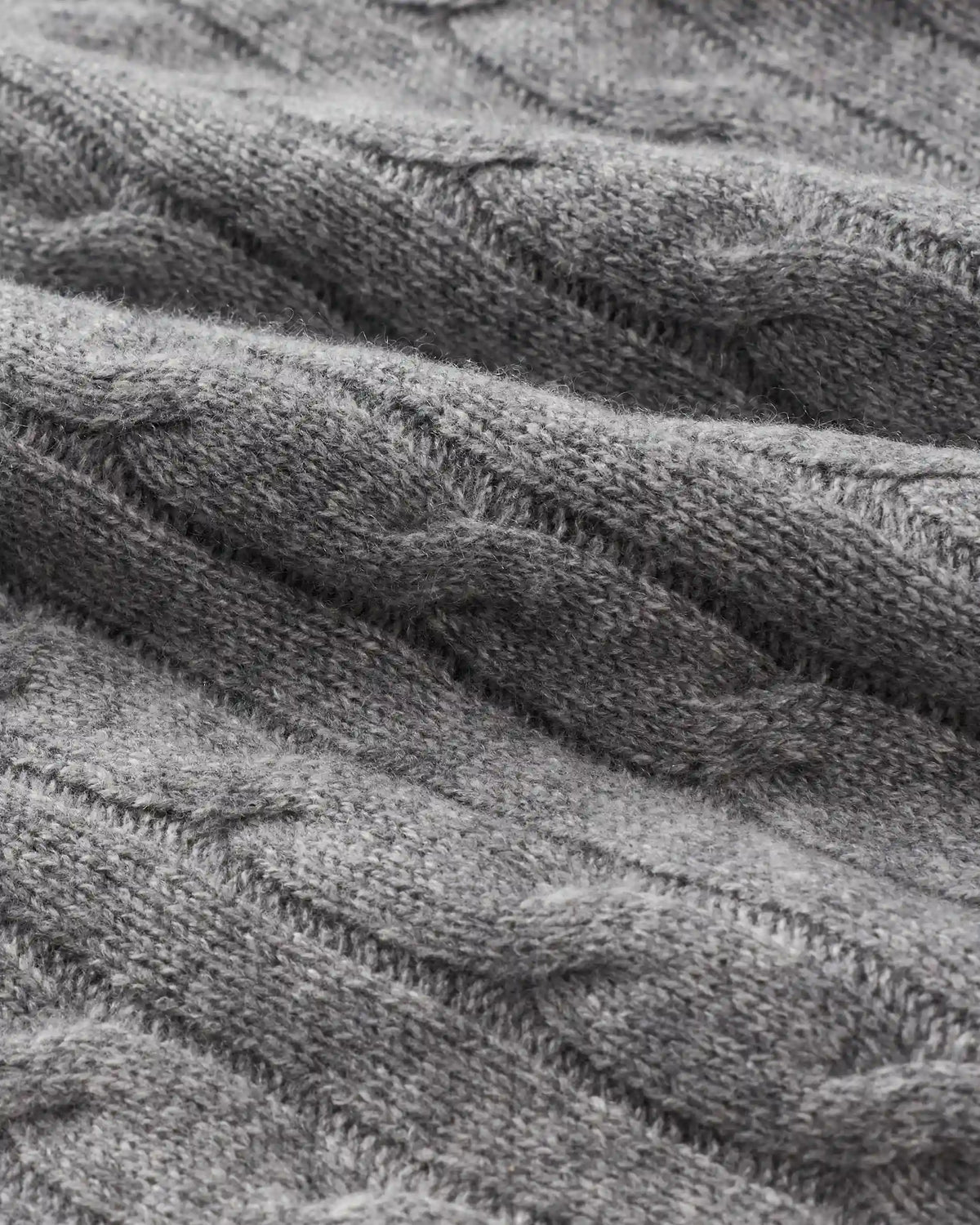 Mongolian Cashmere Classic Cable Crewneck Sweater