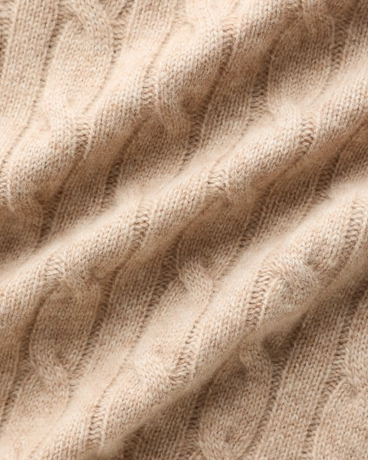 Mongolian Cashmere Classic Cable Crewneck Sweater