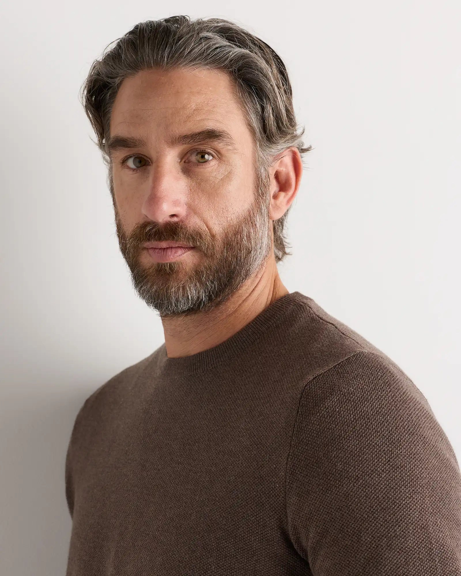 100% Organic Cotton Pique Crewneck Sweater