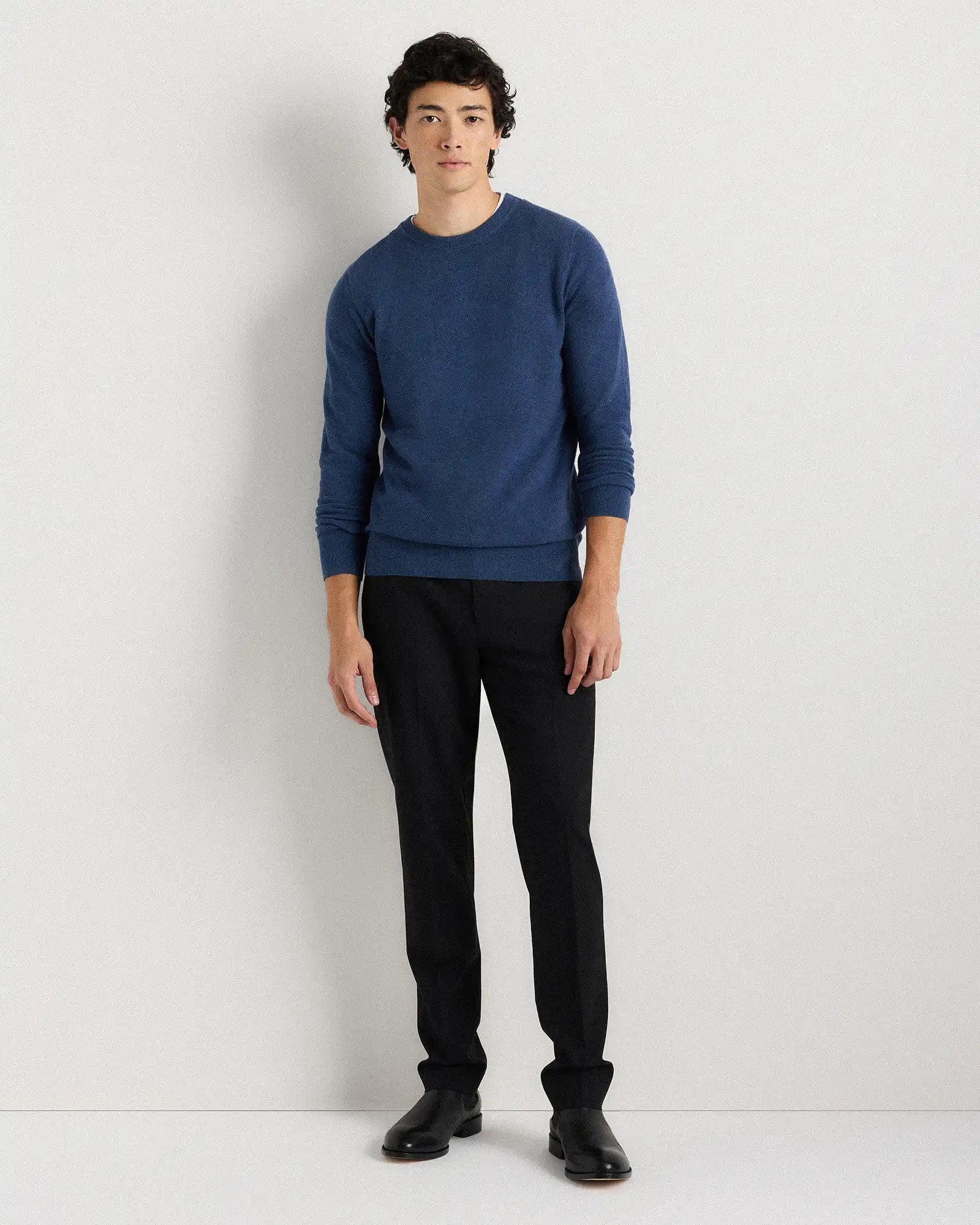 100% Organic Cotton Pique Crewneck Sweater