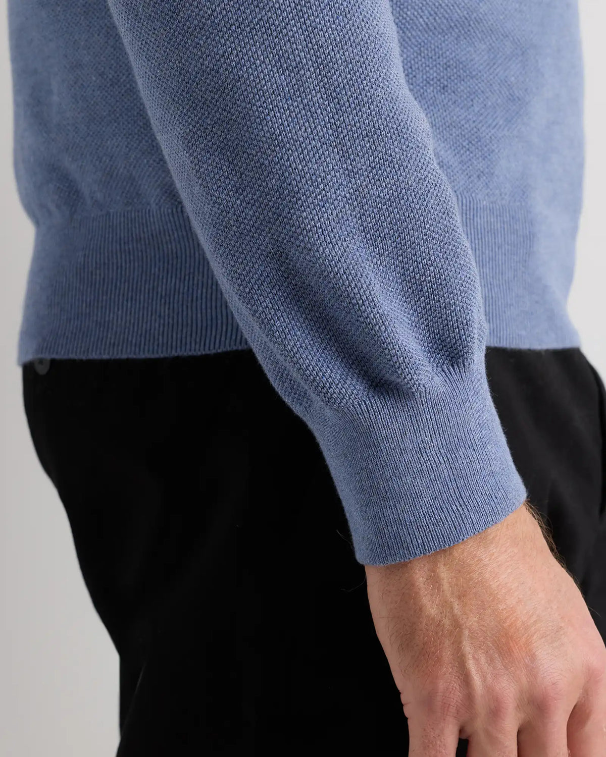 100% Organic Cotton Pique Crewneck Sweater