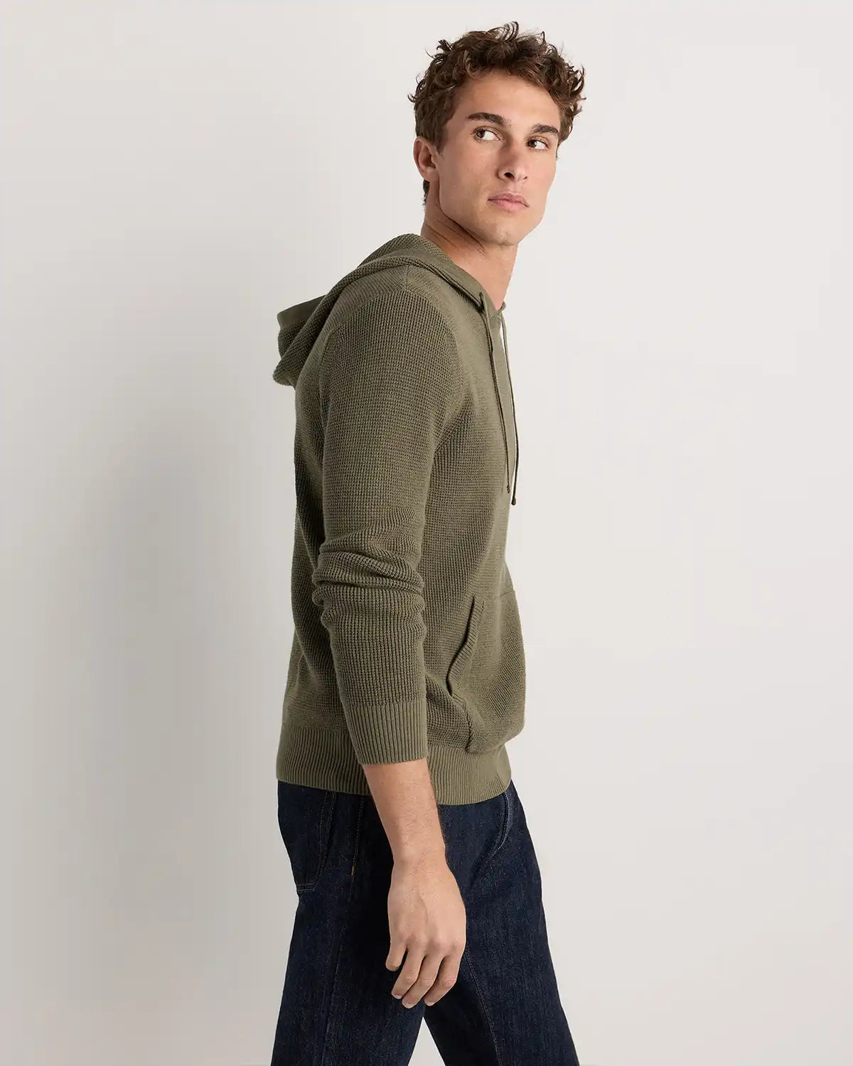 Organic Cotton Cashmere Waffle Hoodie