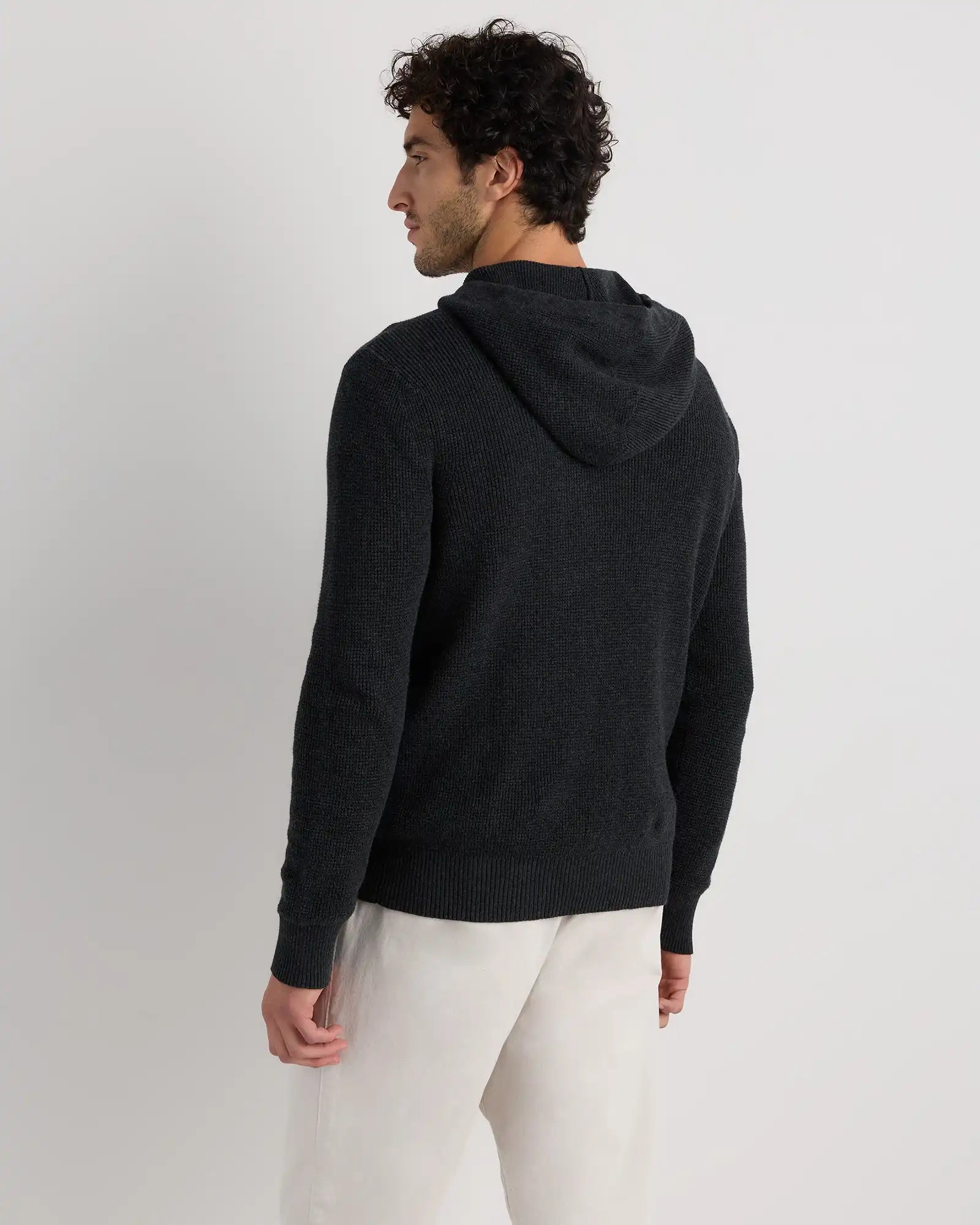 Organic Cotton Cashmere Waffle Hoodie